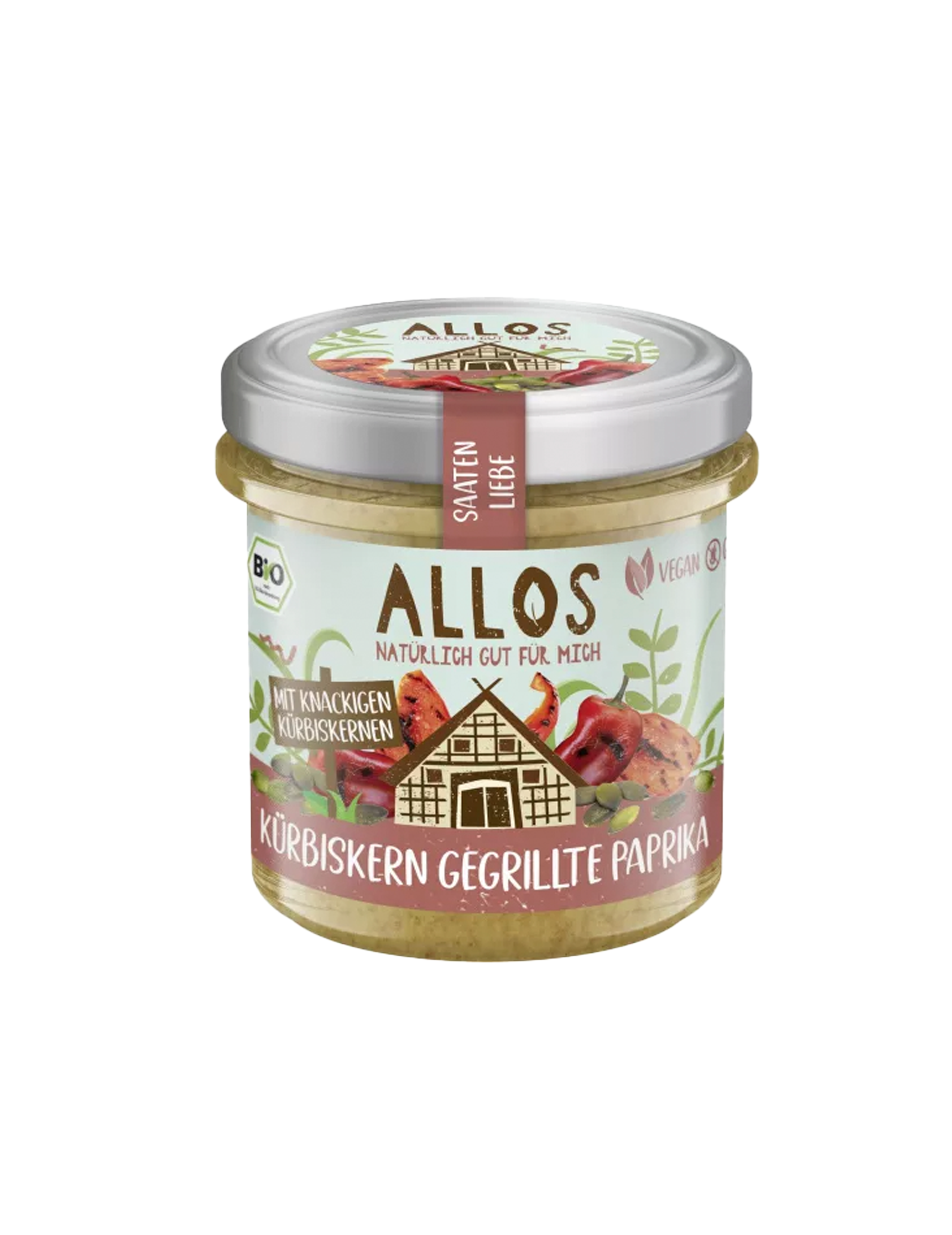 Ekologiskt Smörgåspålägg Pumpafrön och Grillad paprika (135 g)