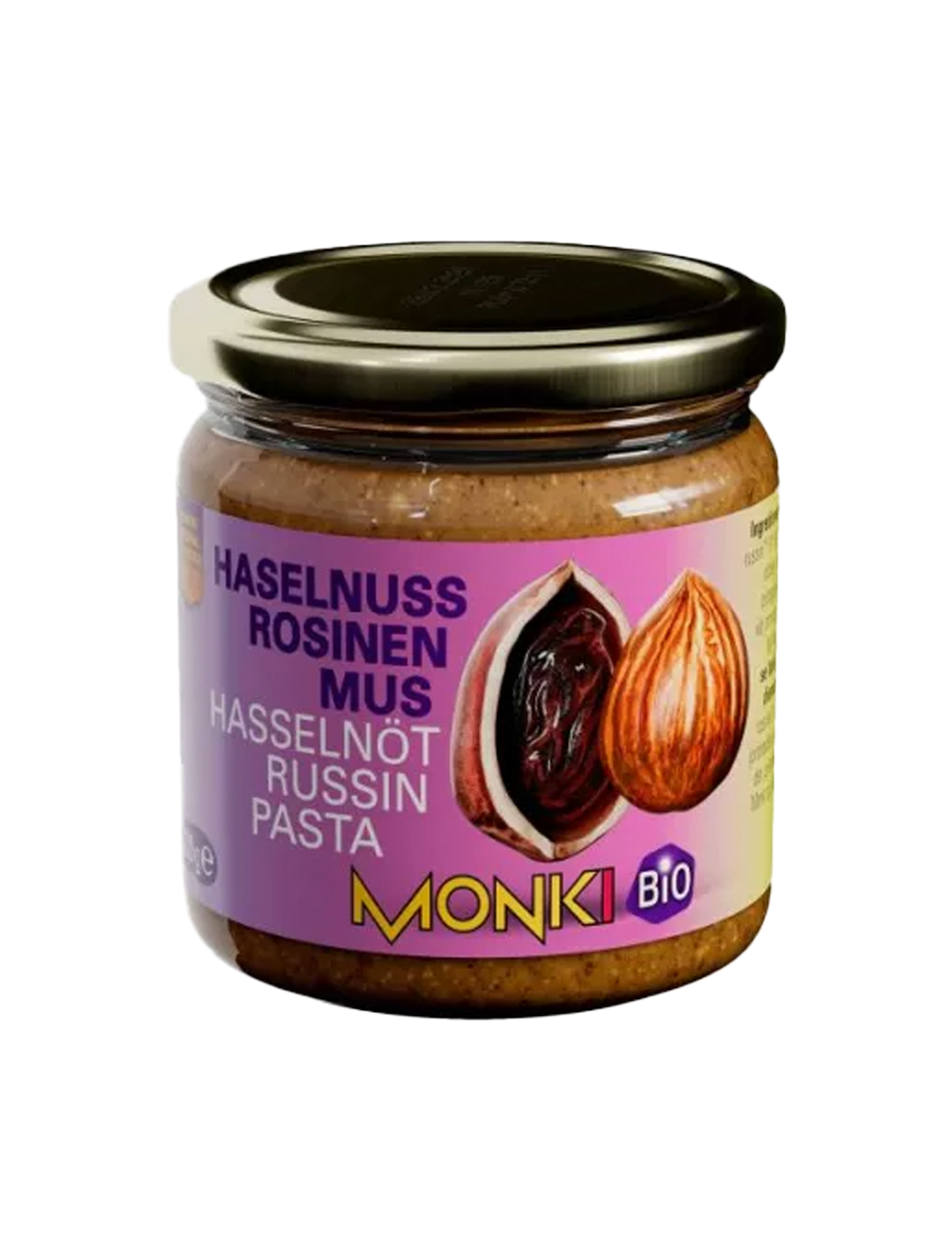 Ekologiskt hasselnötssmör med russin (330 g)