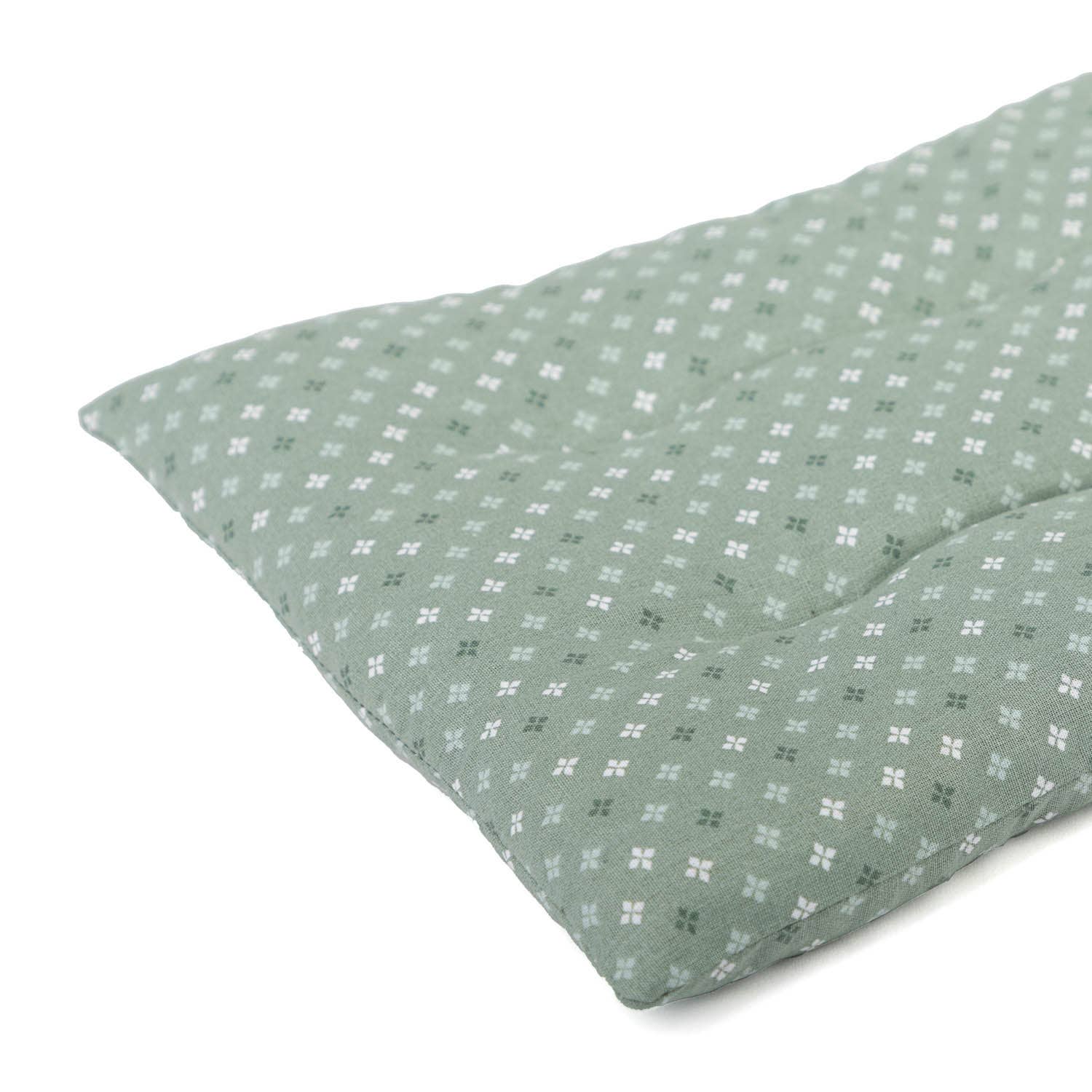 Kornkudde med vetefyllning – grön, 3 kg / 32 × 22 cm