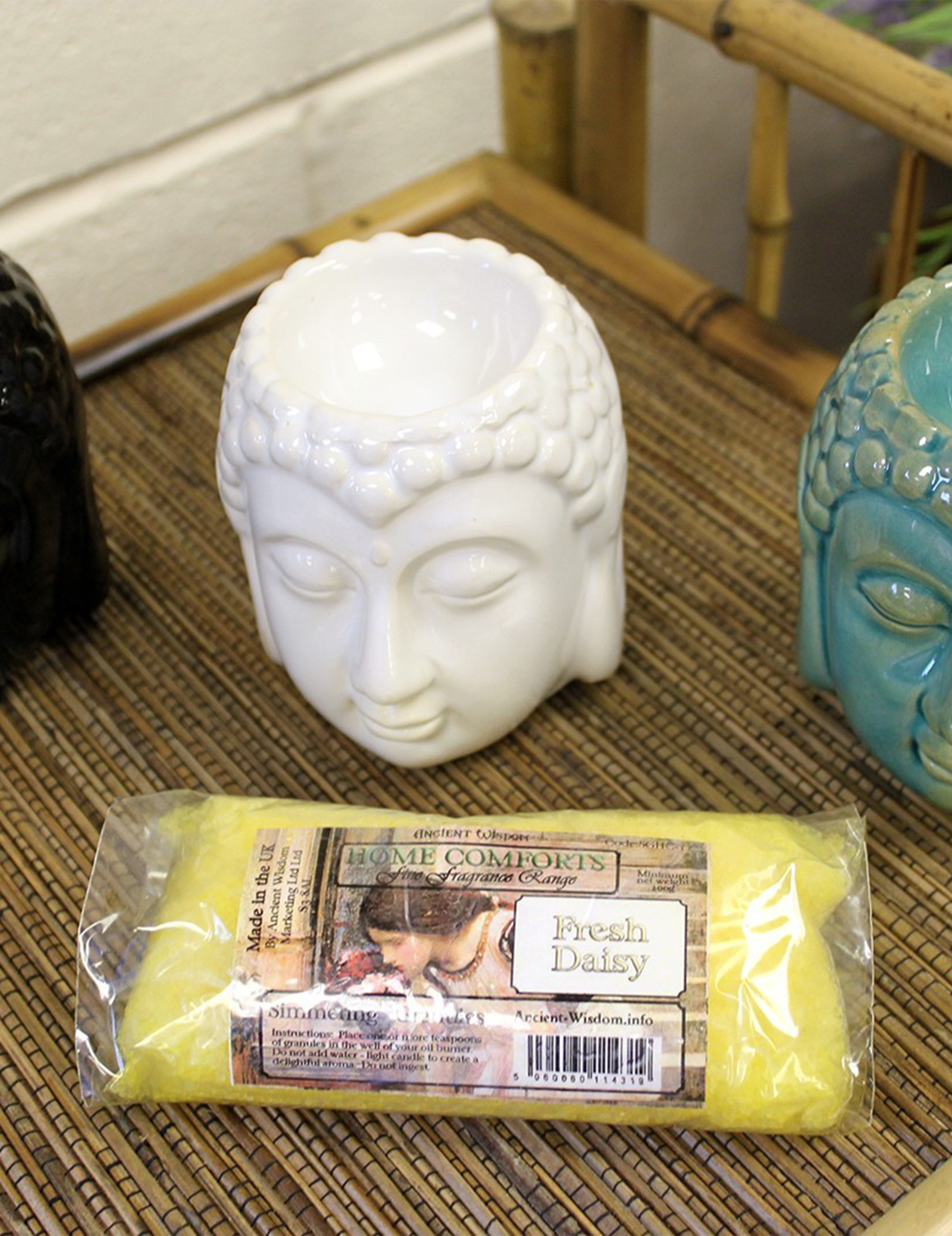 Buddha Oljebrännare Vit
