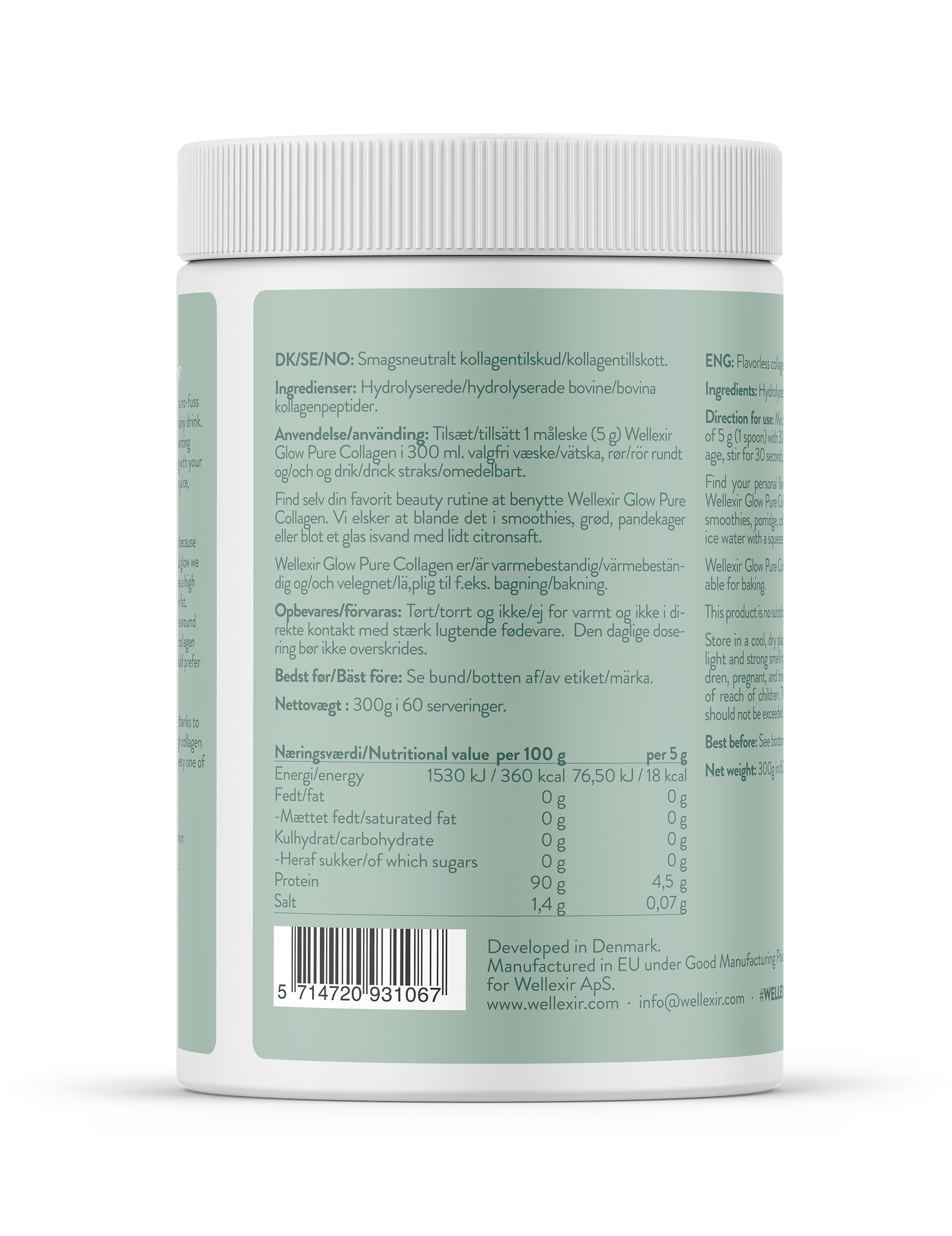 Glow Pure Collagen Oparfymerad (300 g)
