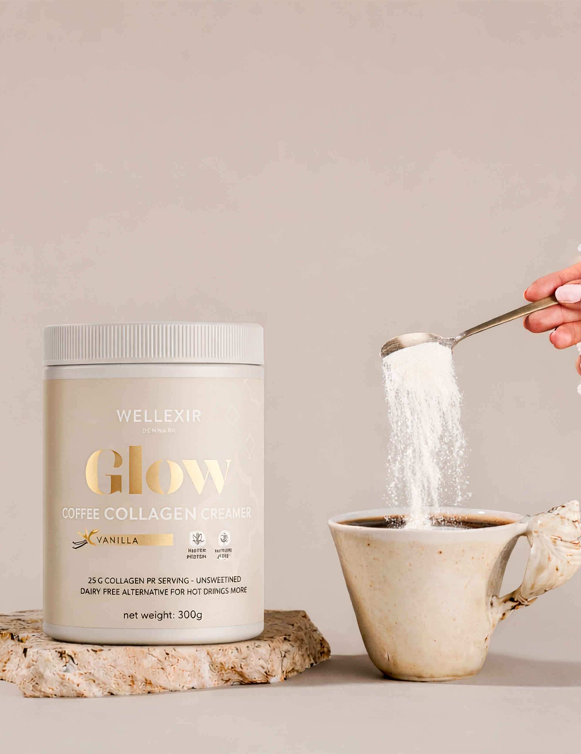 Glow Collagen Creamer Vanilj (300 g)