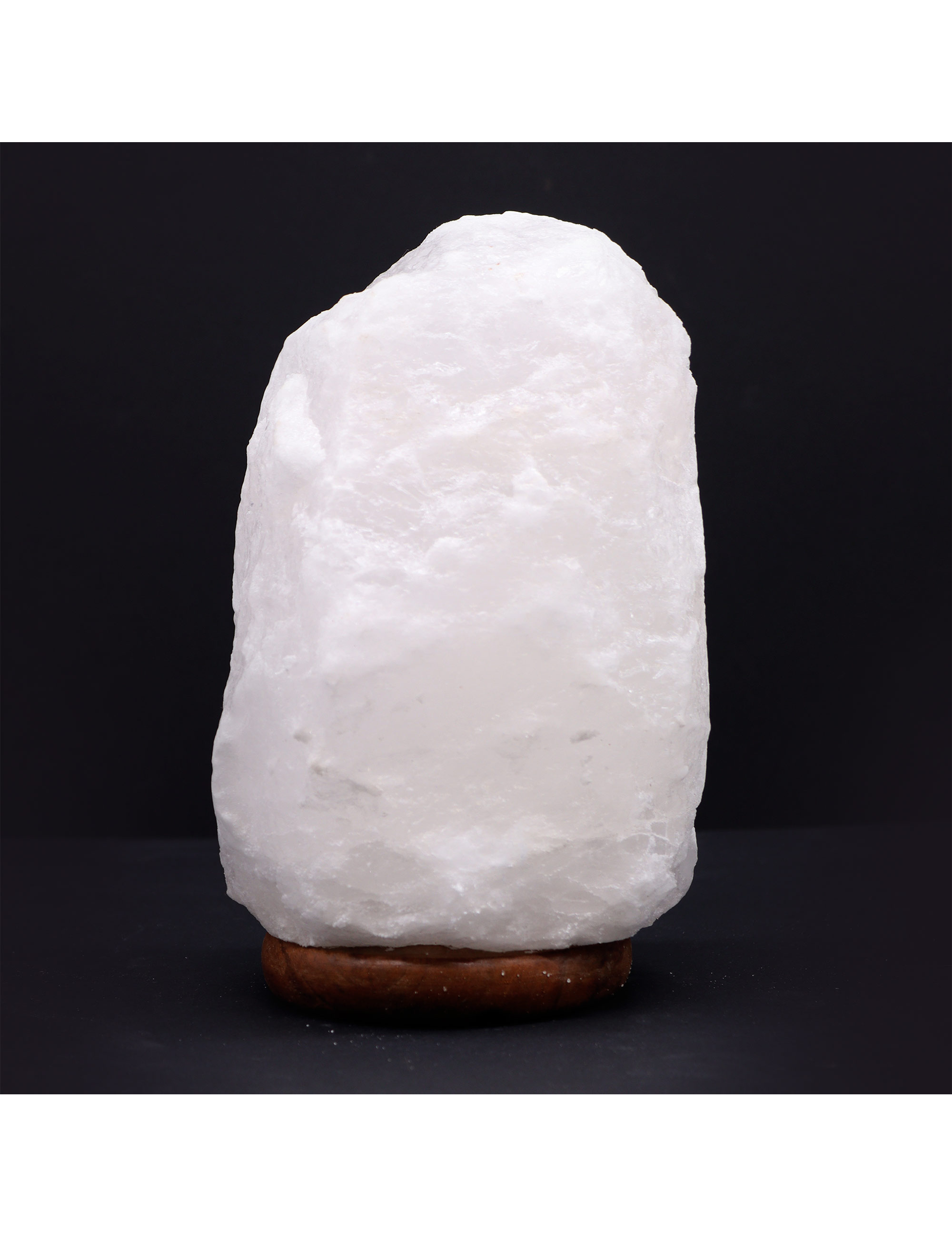 Crystal Rock Himalaya saltlampa med träfot (3-5 kg)
