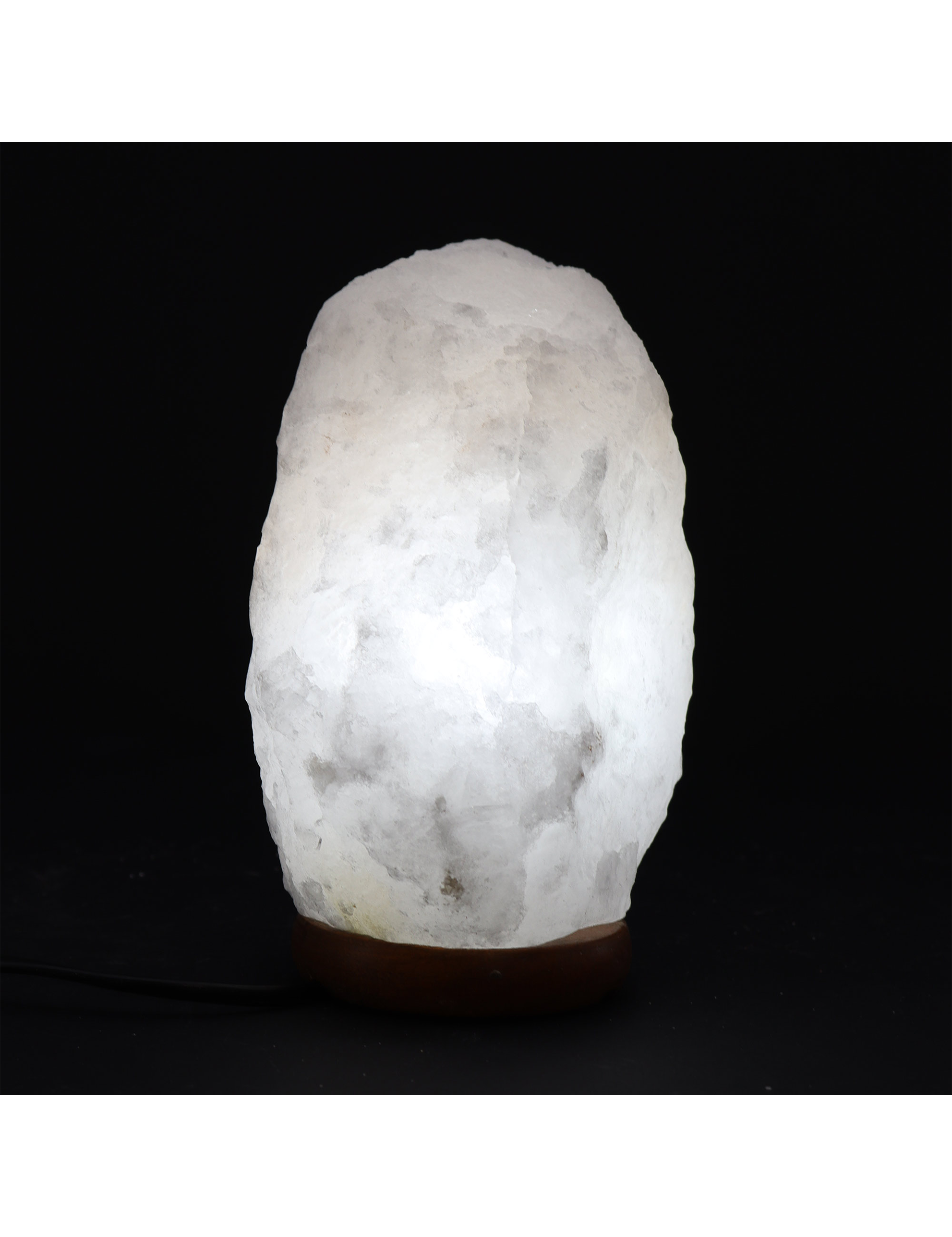 Crystal Rock Himalaya saltlampa med träfot (3-5 kg)