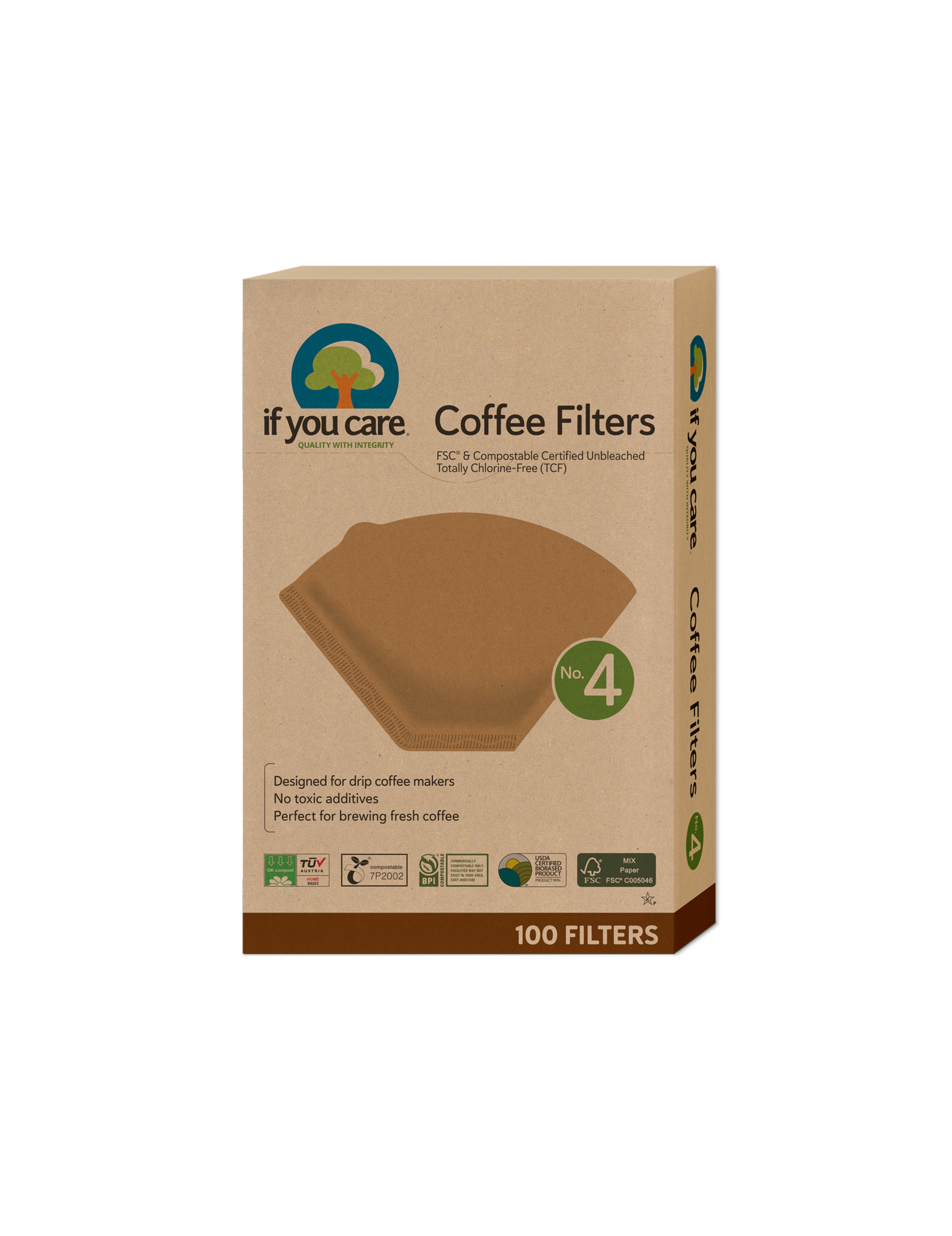 Kaffefilter (oblekt)