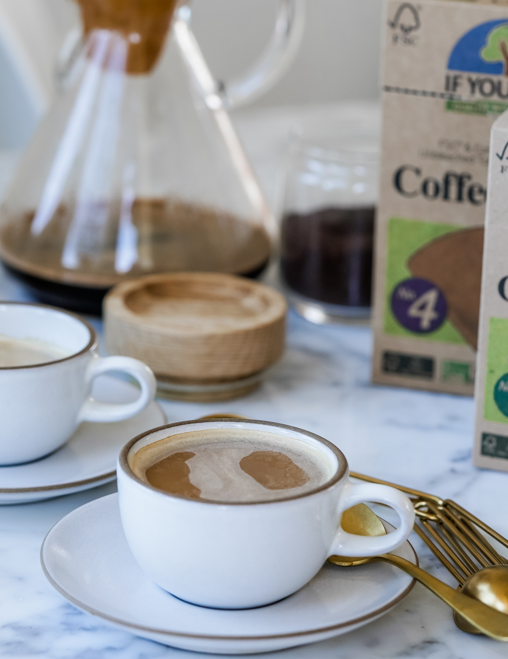 Kaffefilter (oblekt)