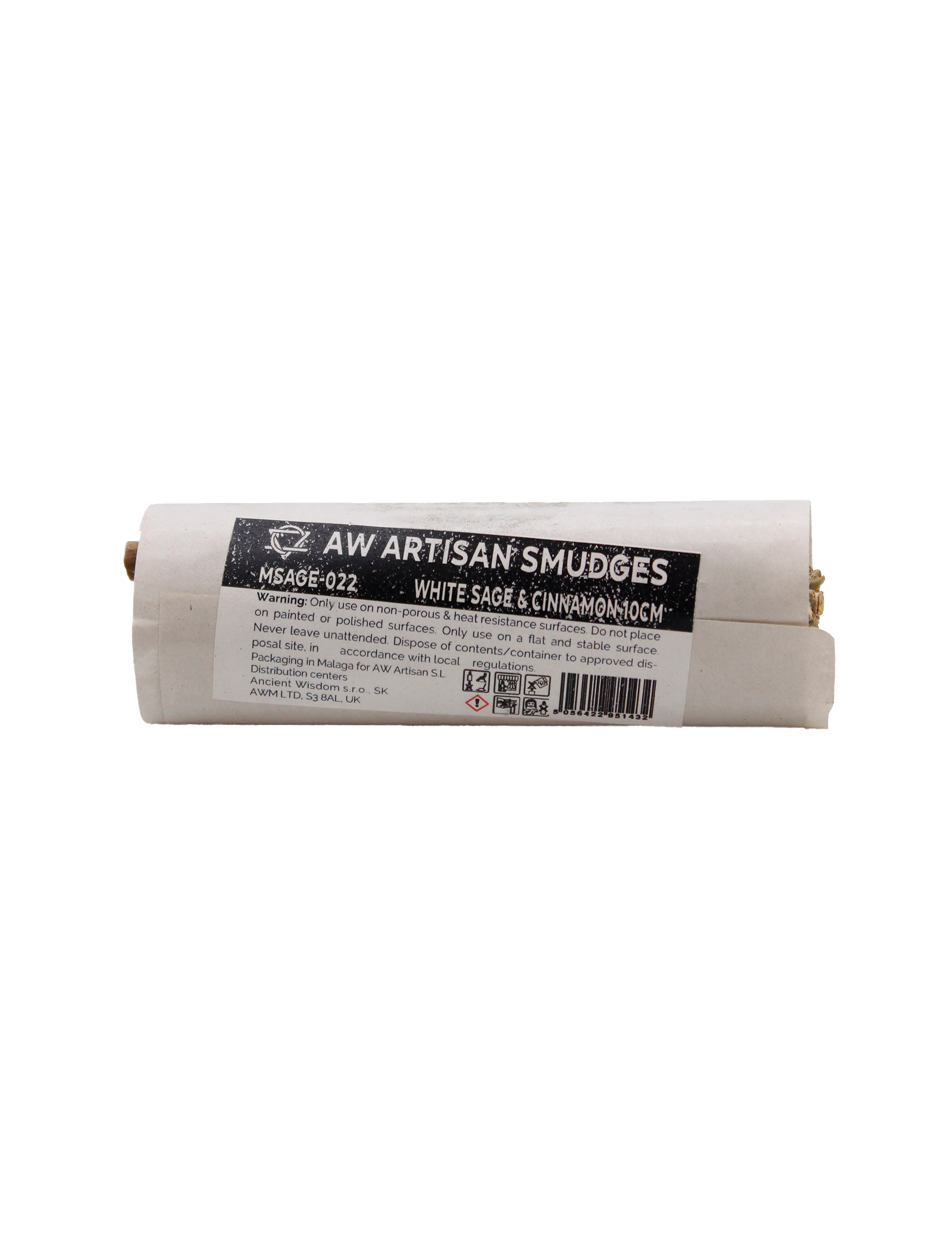 Smudge Stick med Vit Salvia & Kanel (10 cm)