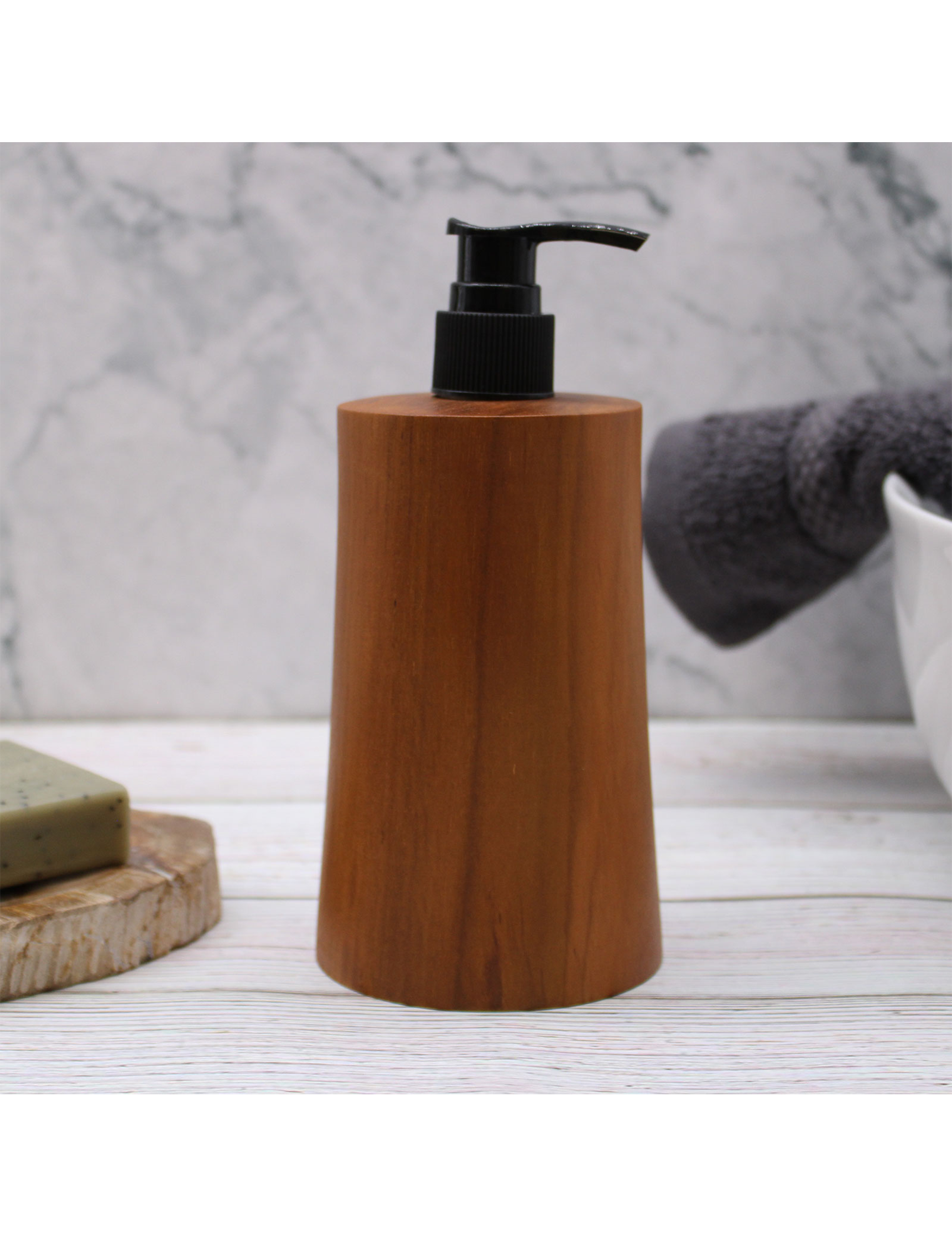 Tvålpump Teak – Konisk