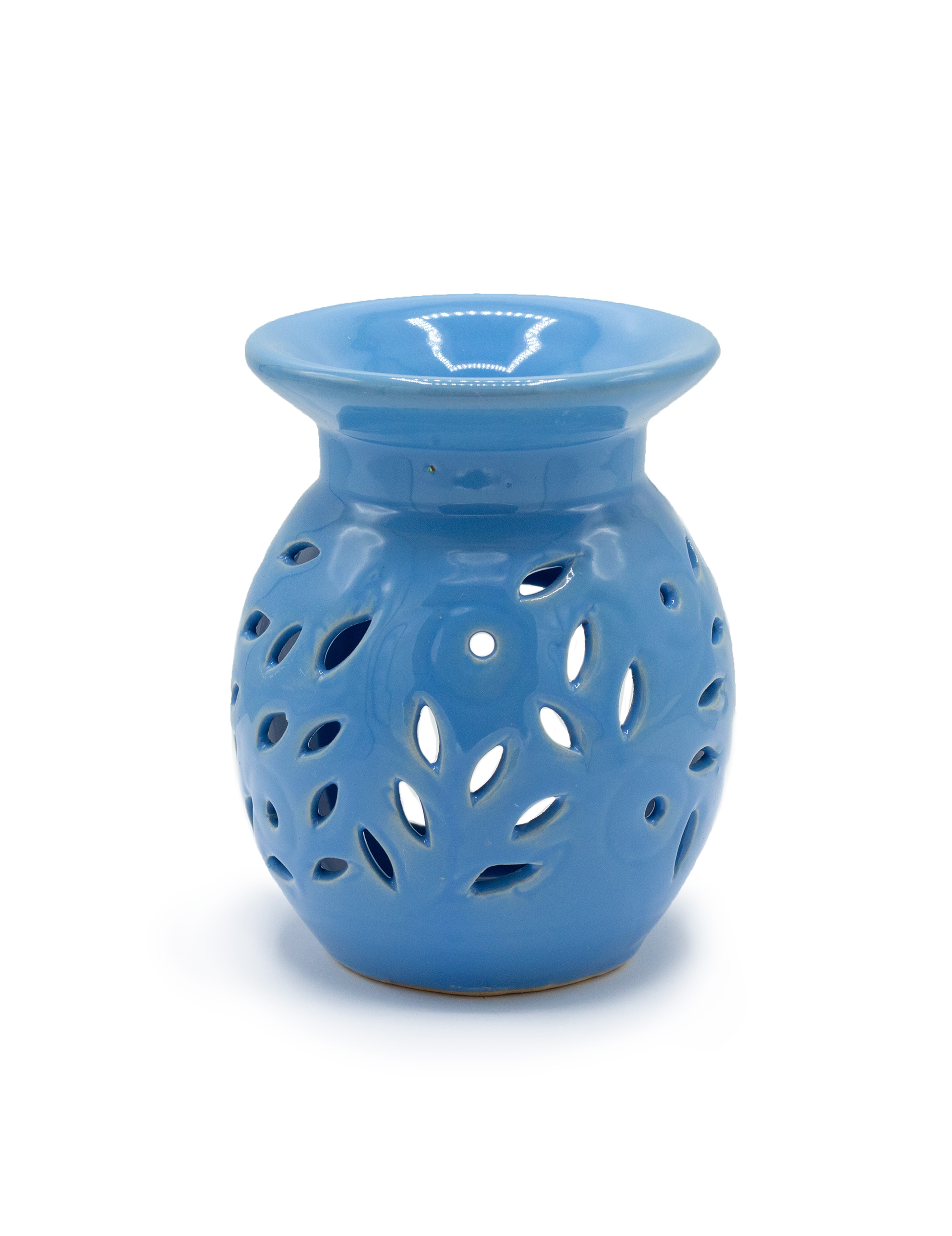 Floral Oil Burner Blå