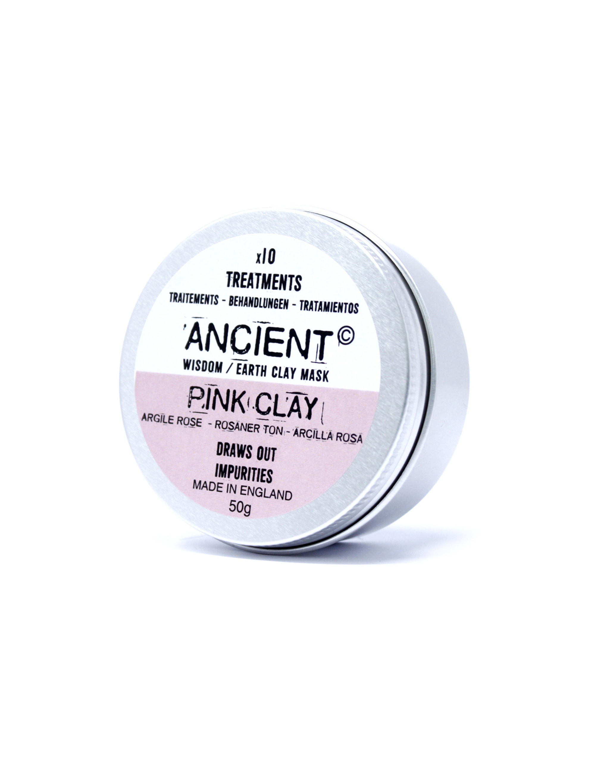 Ansiktsmask med rosa lera (50 g)