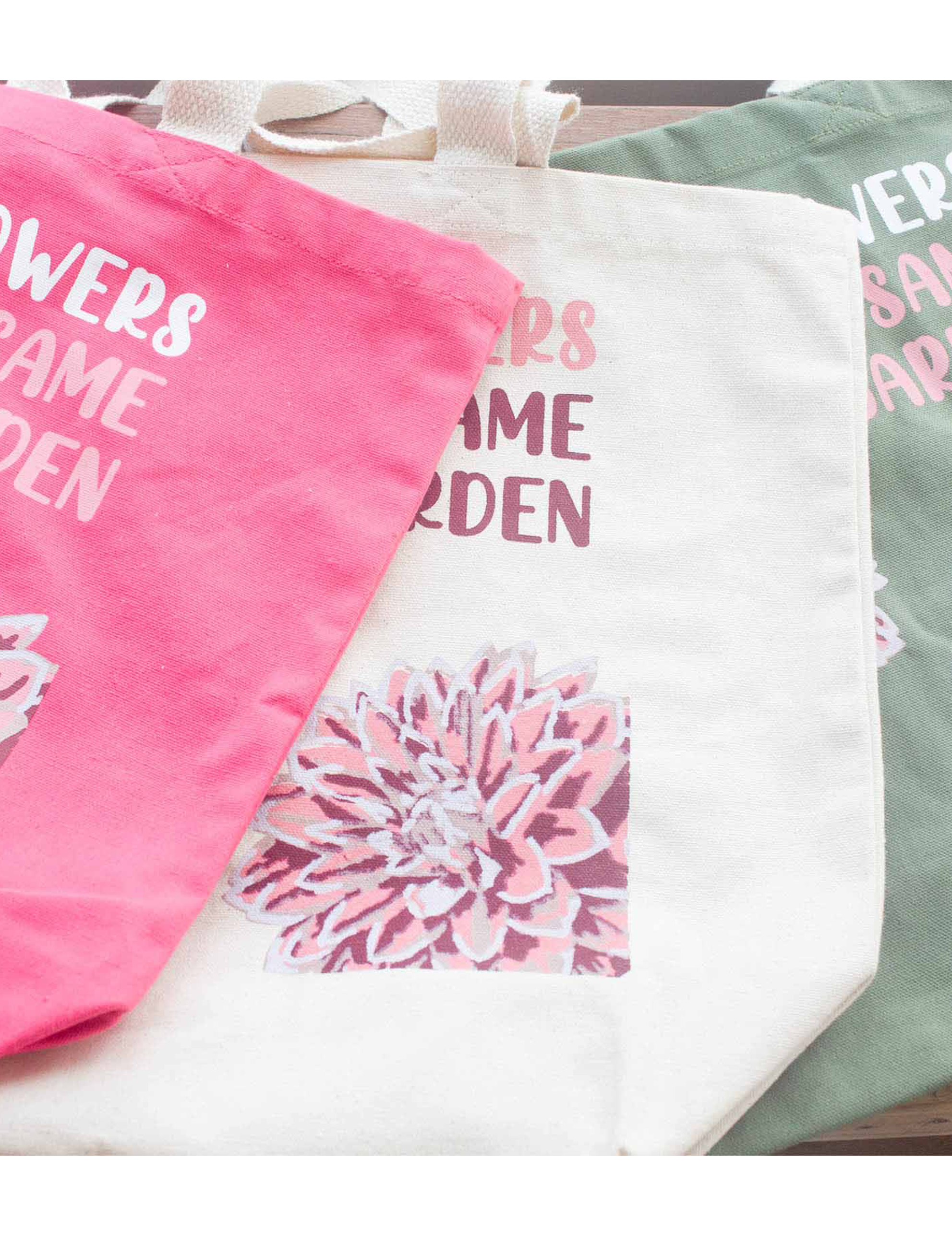 Tote Bag Shoppingväska – We are Flowers Pink