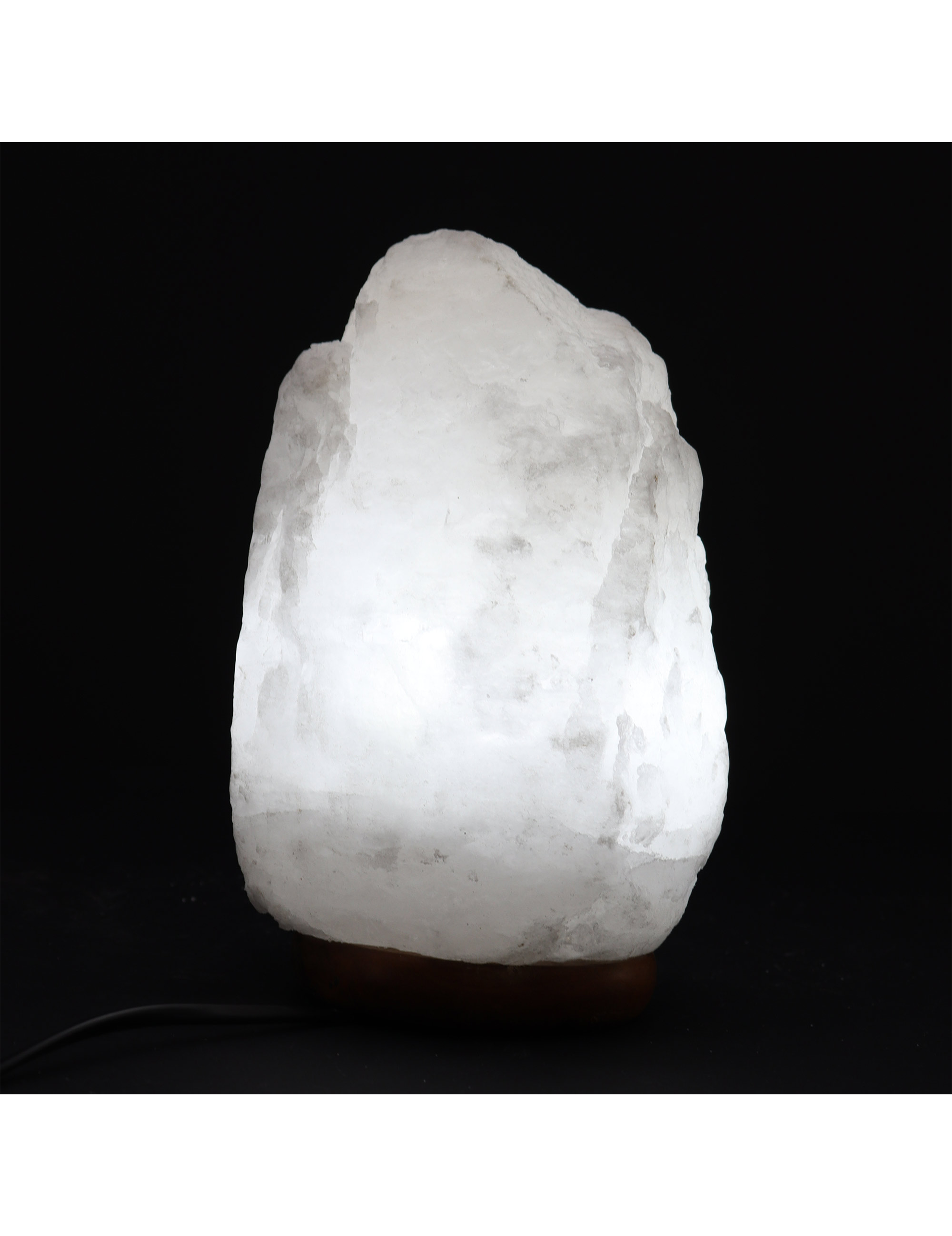 Crystal Rock Himalaya Saltlampa med träfot (2-3 kg)