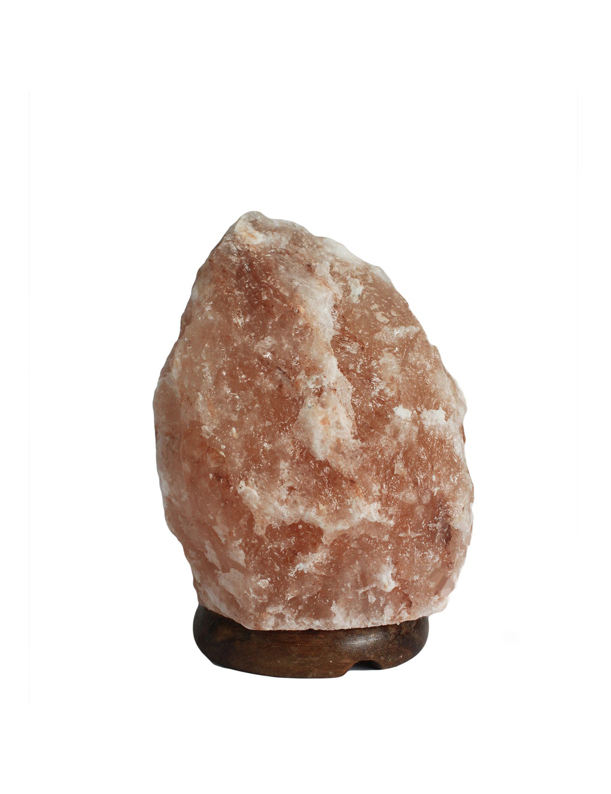 Himalayasaltlampa med träfot (1,5 – 2 kg)