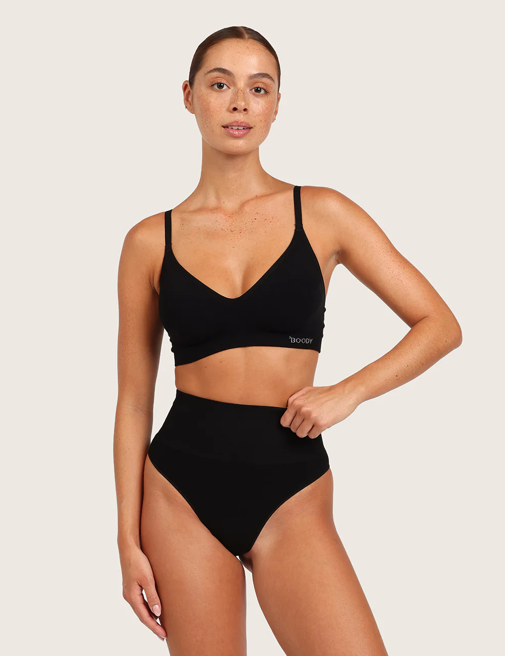 Shaper High Waist G-String – Svart