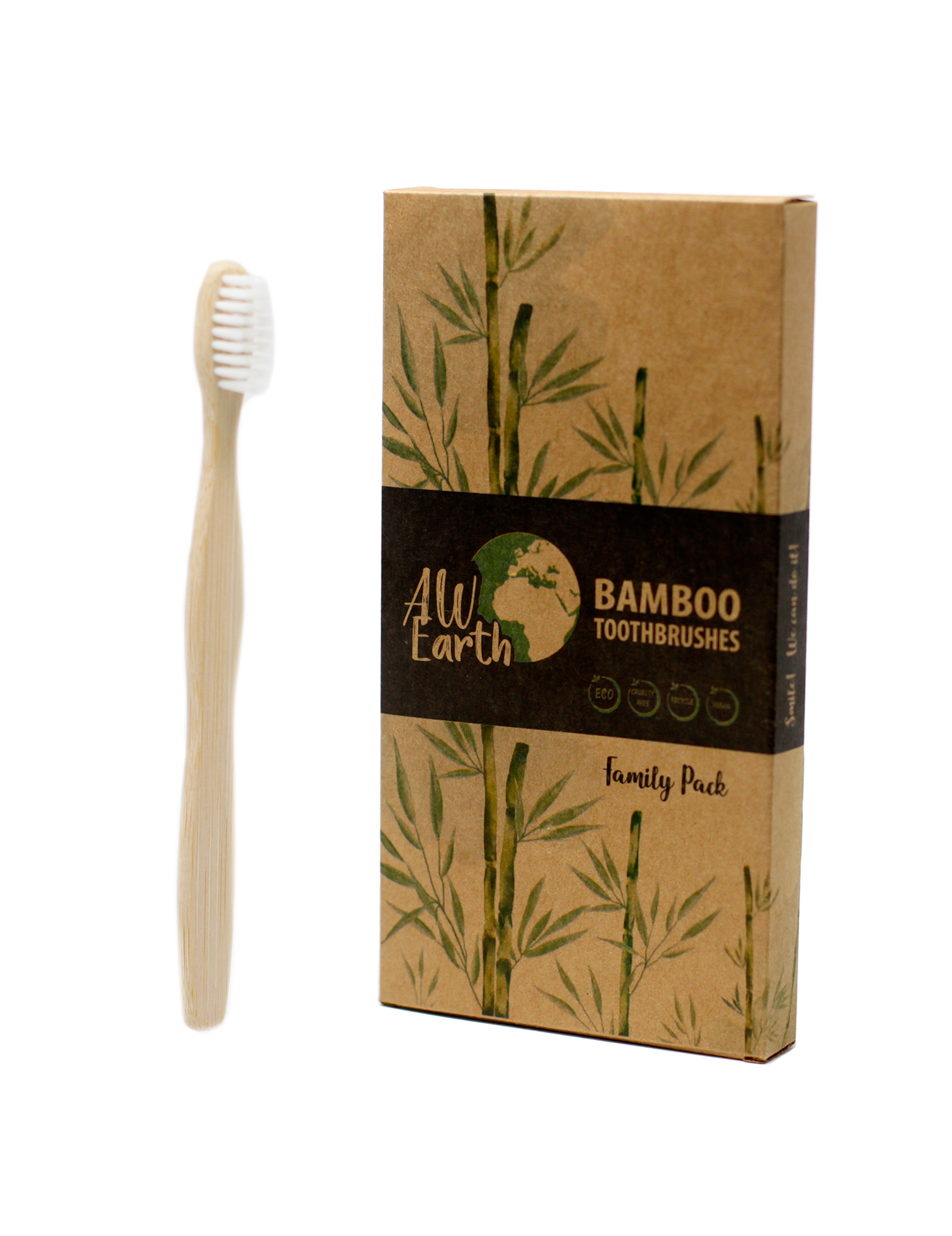 Bambu Tandborste Vit (Mjuk)