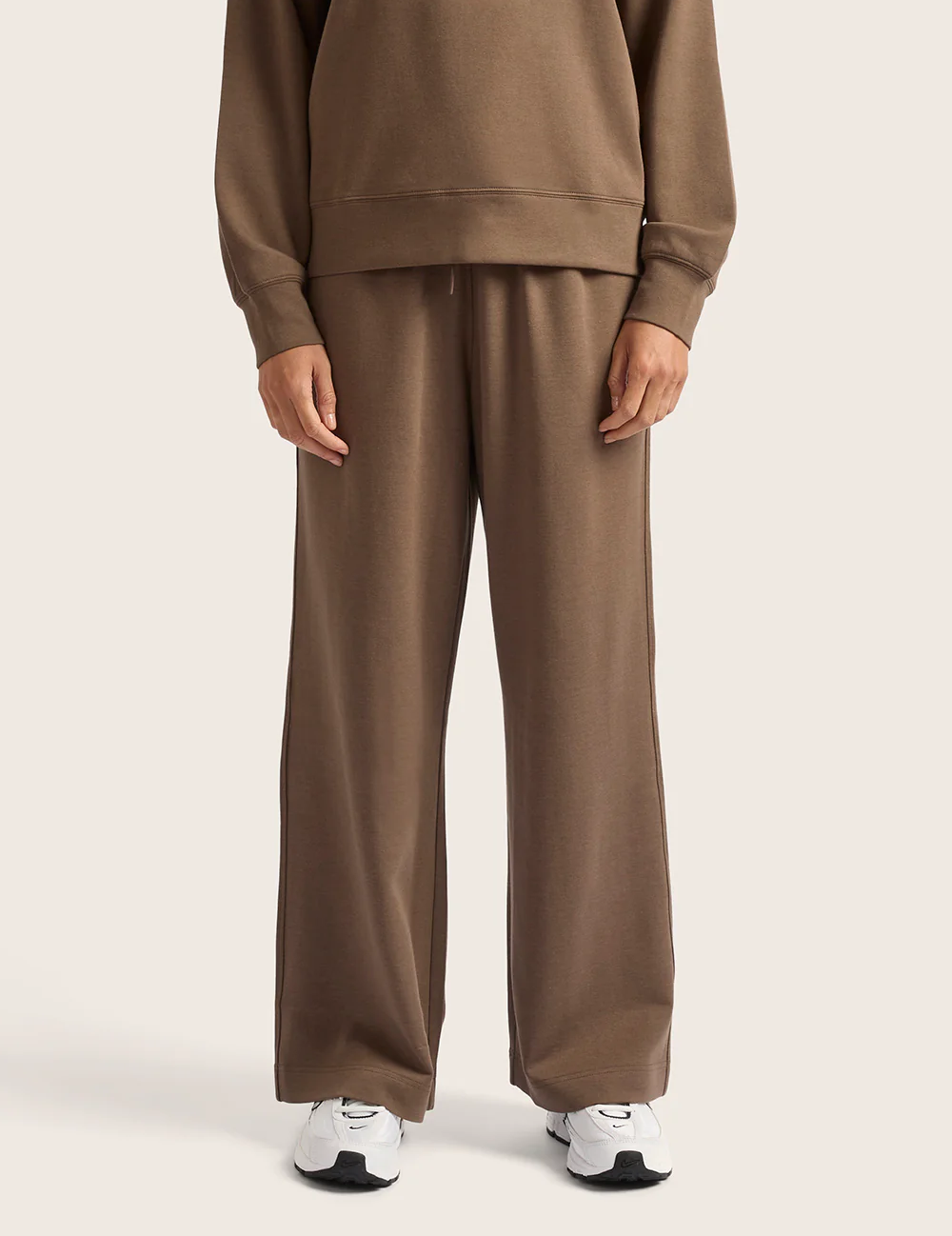 Sweatpants med raka ben – Oyster