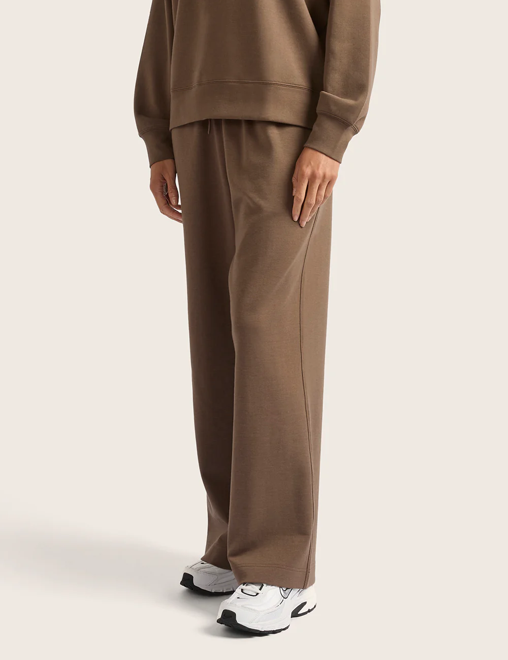 Sweatpants med raka ben – Oyster