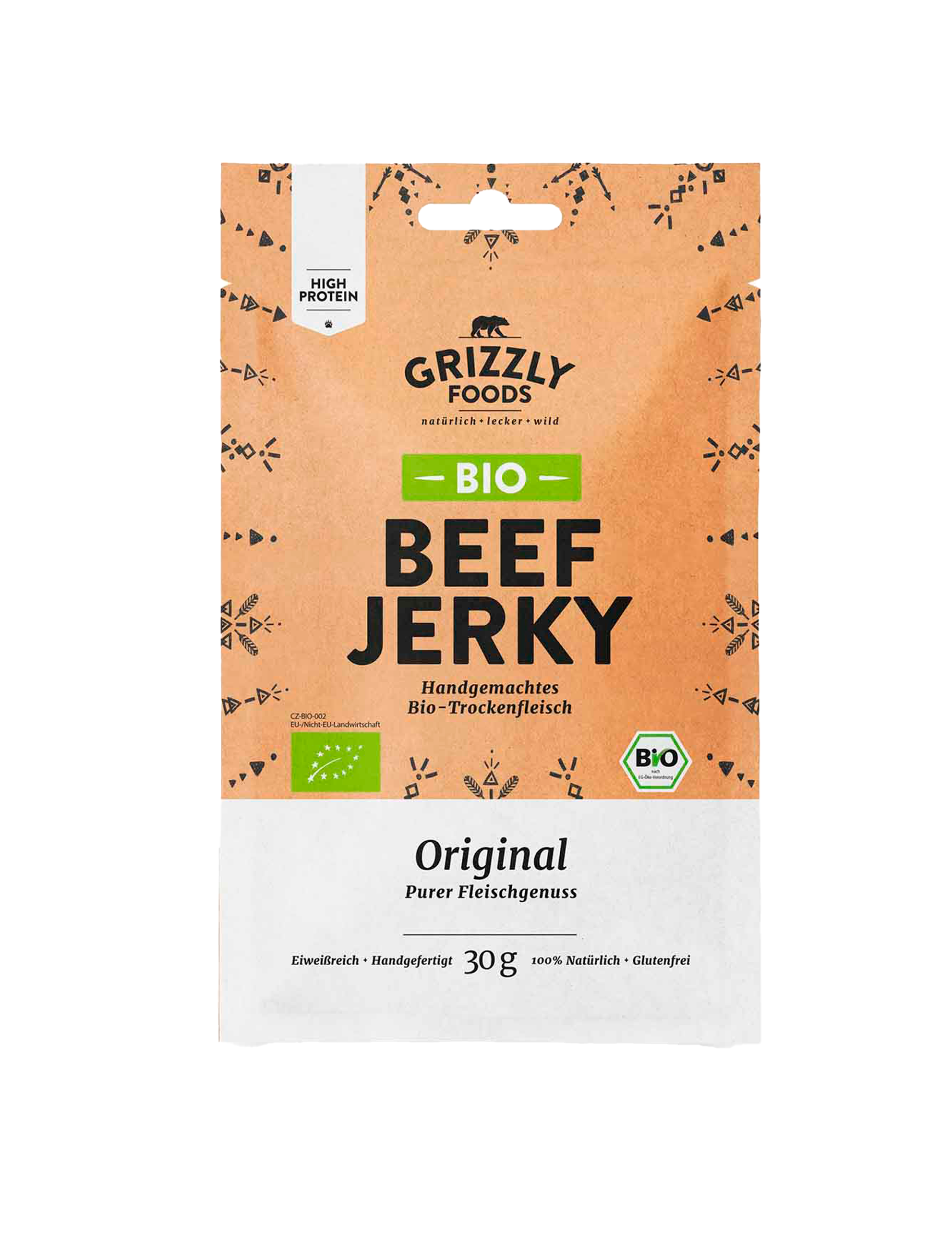 Ekologisk nötkötts-jerky Original (30 g)