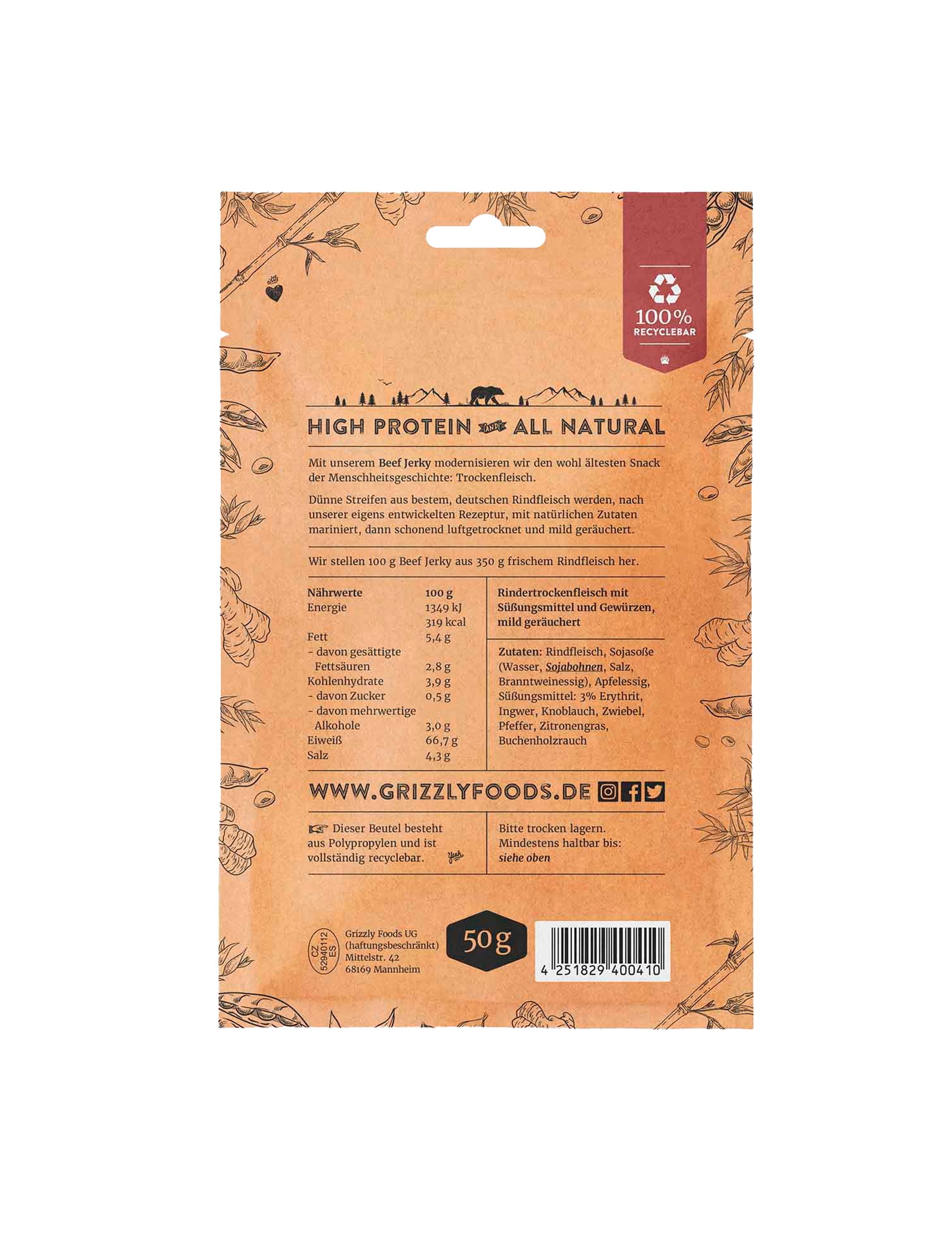 Biff Jerky Teriyaki (50 g)