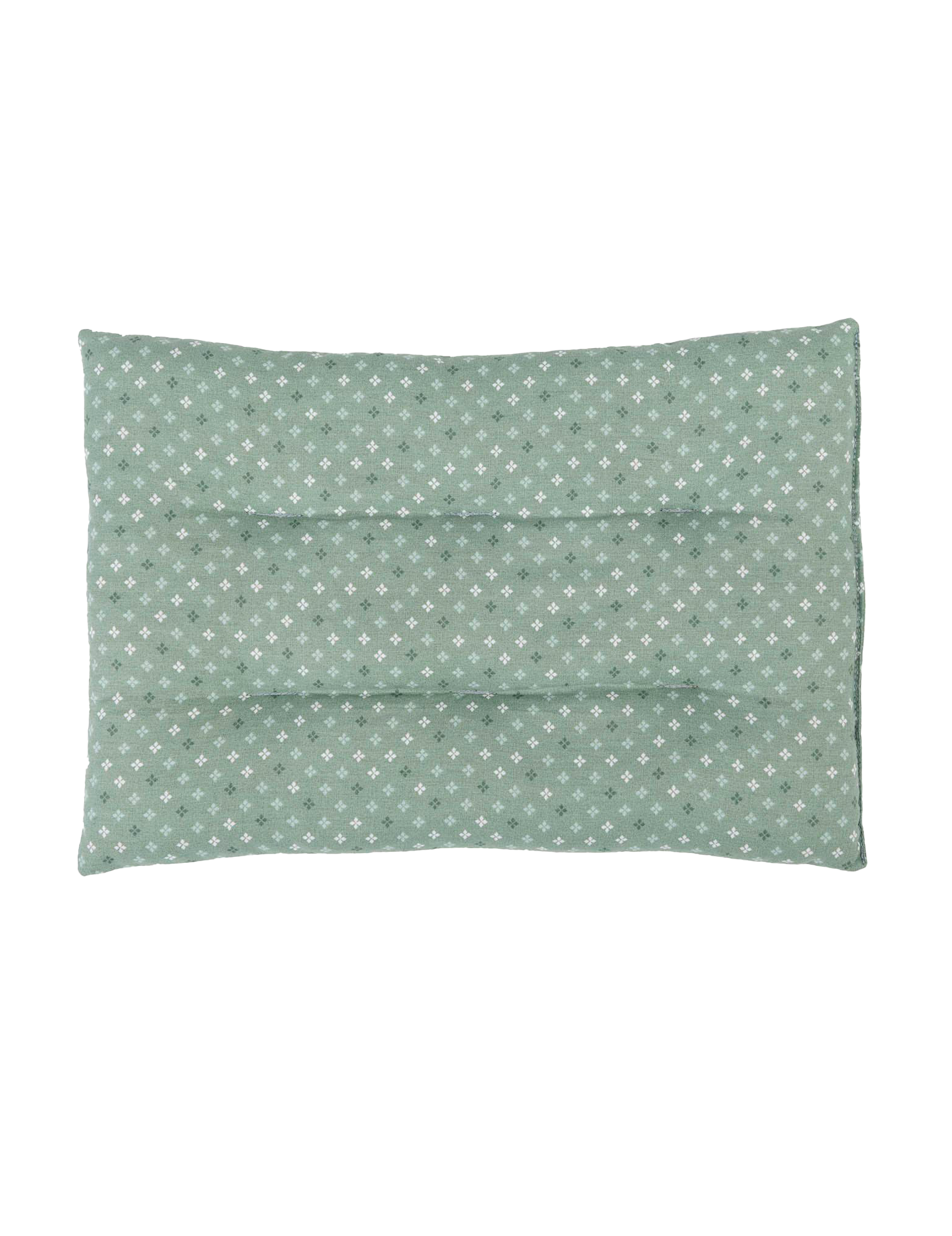 Kornkudde med vetefyllning – grön, 3 kg / 32 × 22 cm