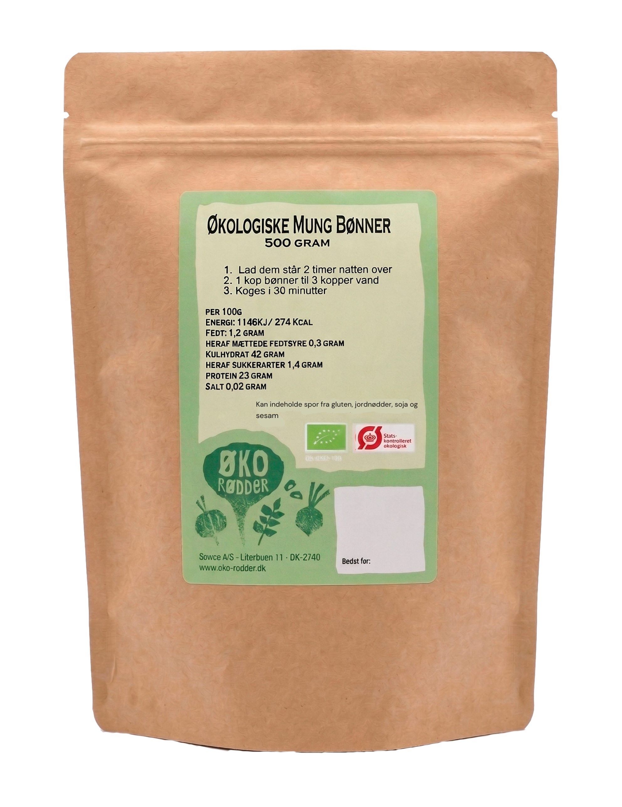 Ekologiska mungbönor (500 g)