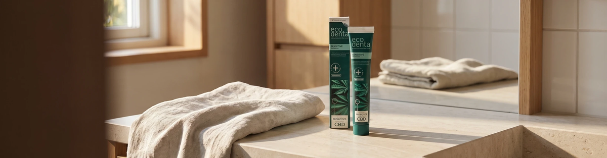 Sensitiv tandpasta med CBD og probiotika
