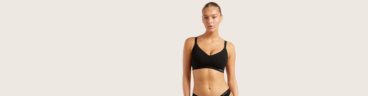 Wireless Full Bust T-Shirt Bra – Black