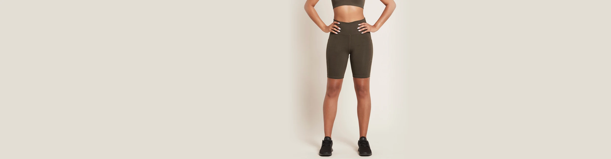 Motivate 8" High-Waist Shorts – Dark Olive