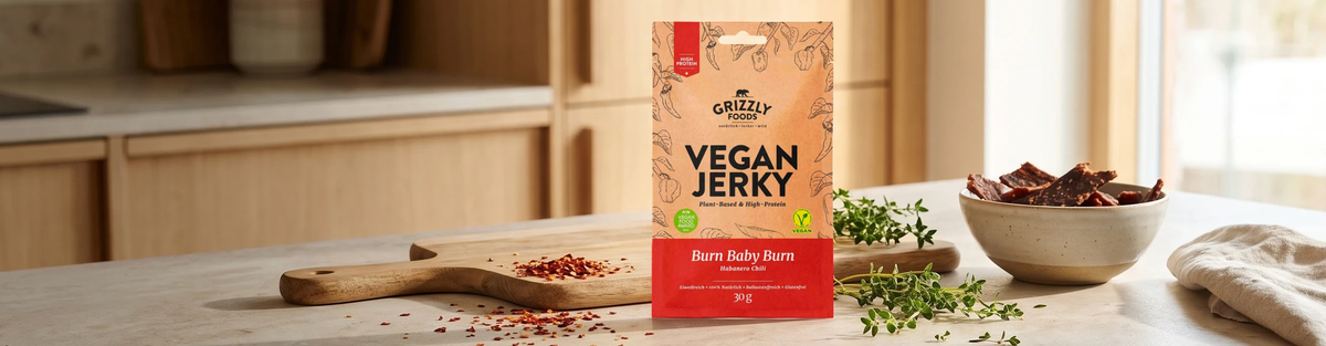 Vegan jerky med chili – Burn Baby Burn (30 g)