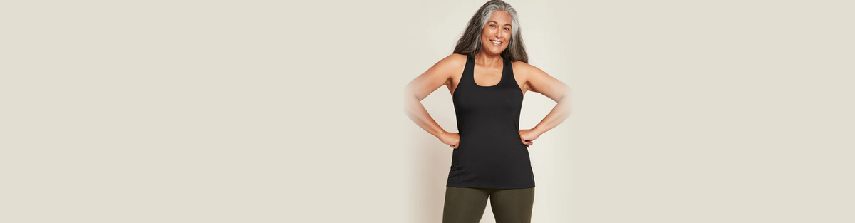 Racerback Active Tank – Black