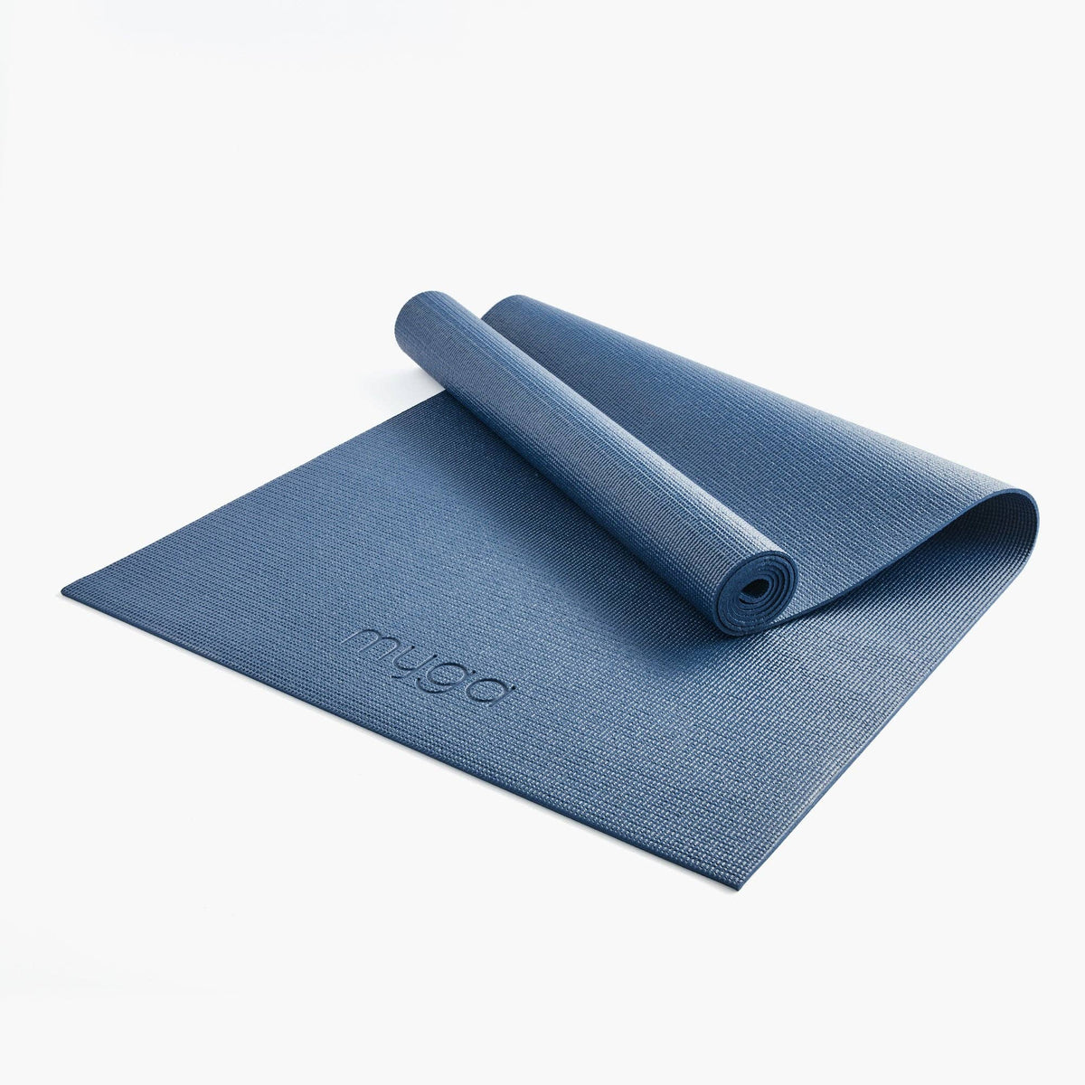 Myga yogamatta för nybörjare 4 mm – Navy Peony