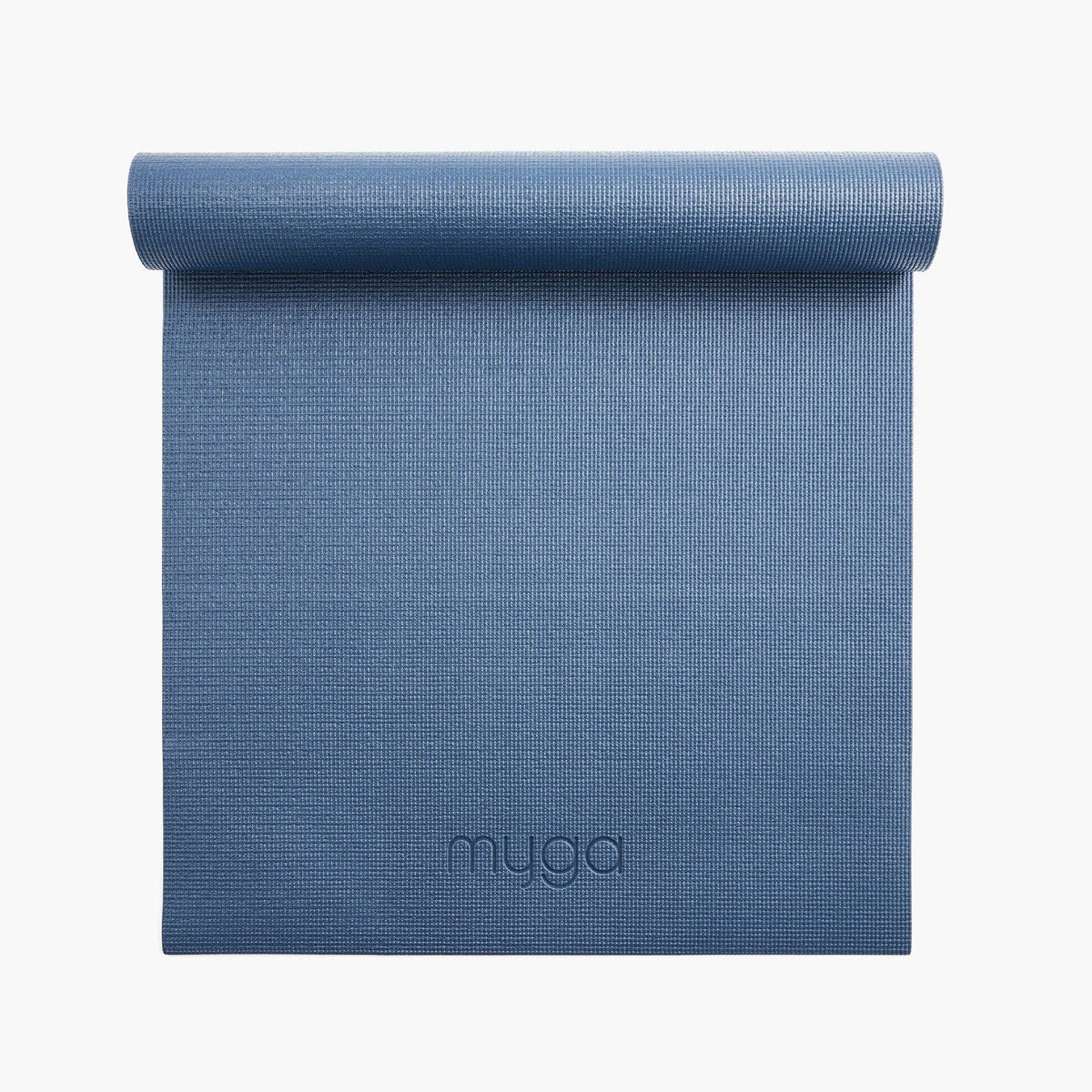 Myga yogamatta för nybörjare 4 mm – Navy Peony