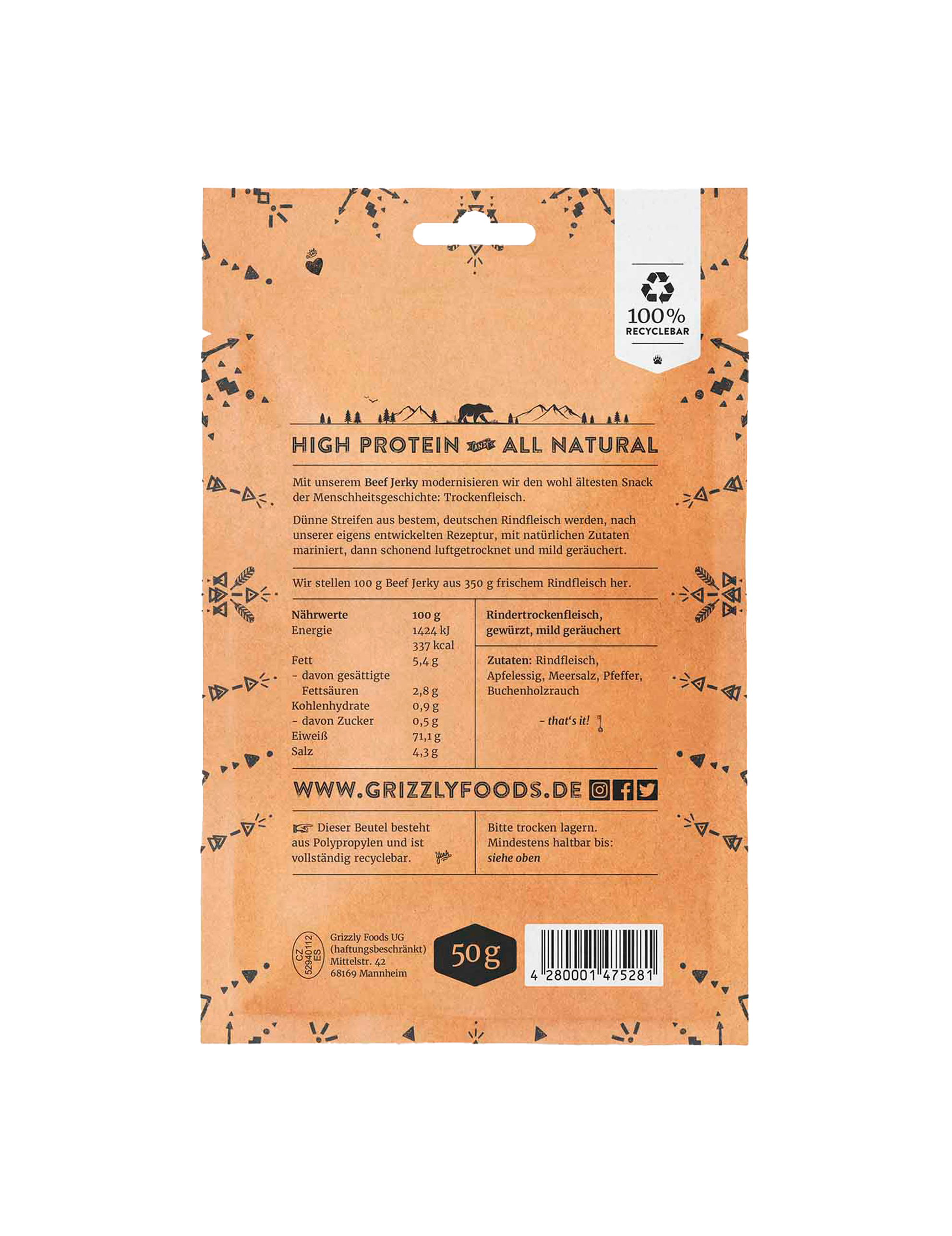 Beef jerky – original