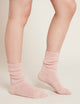 Chunky damsocka – Dusty Pink/White