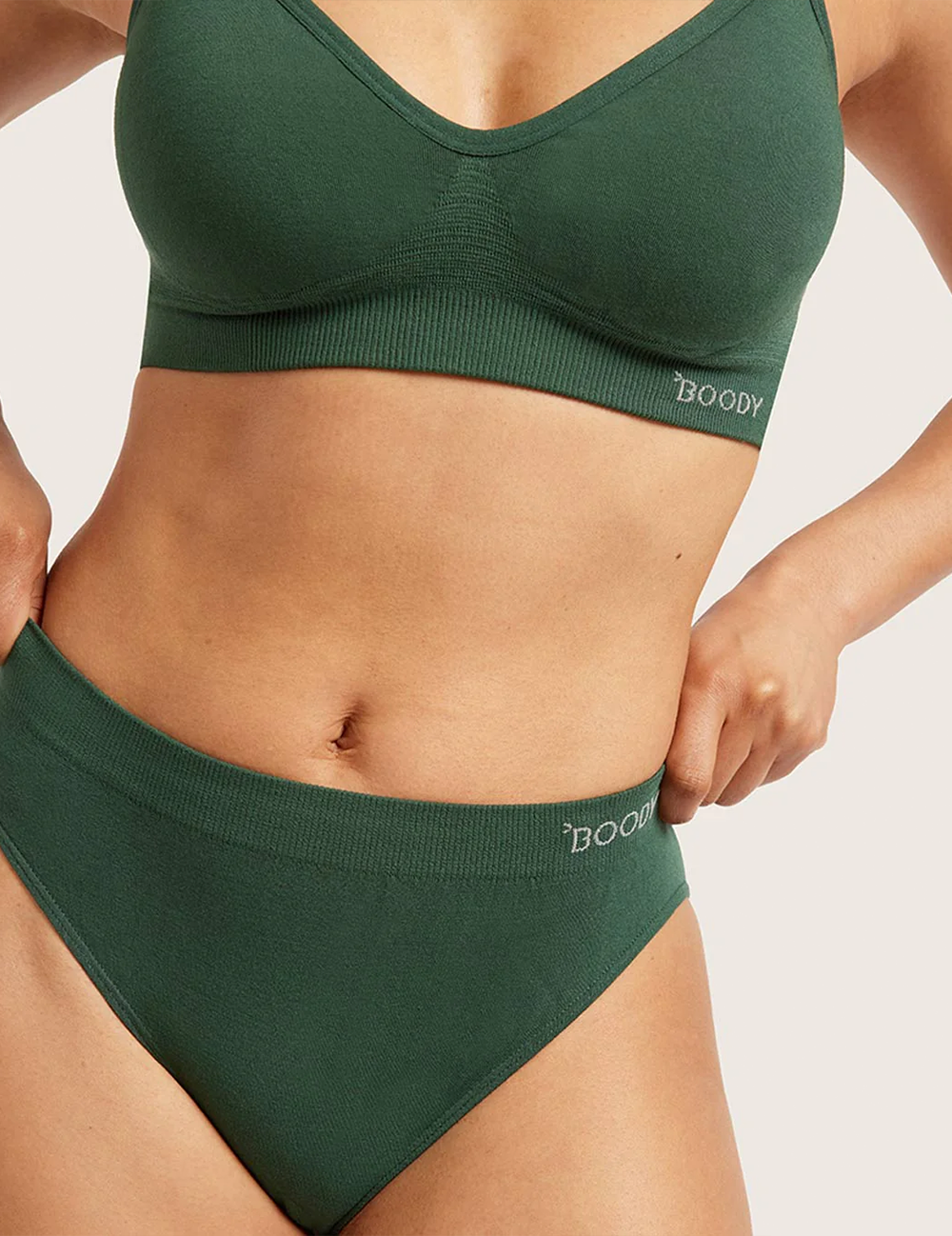 Klassisk Bikini Smaragdgrön