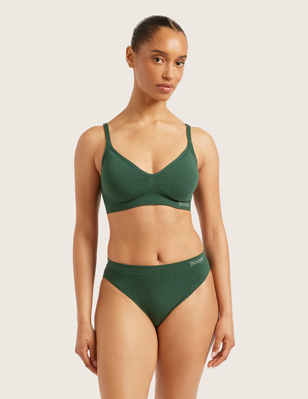 Klassisk Bikini Smaragdgrön