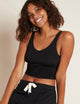Shelf Bra Crop Top – Svart