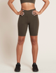 Motivate 8" High-Waist Shorts – Dark Olive