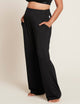 Downtime Wide Leg Lounge Pant – Black