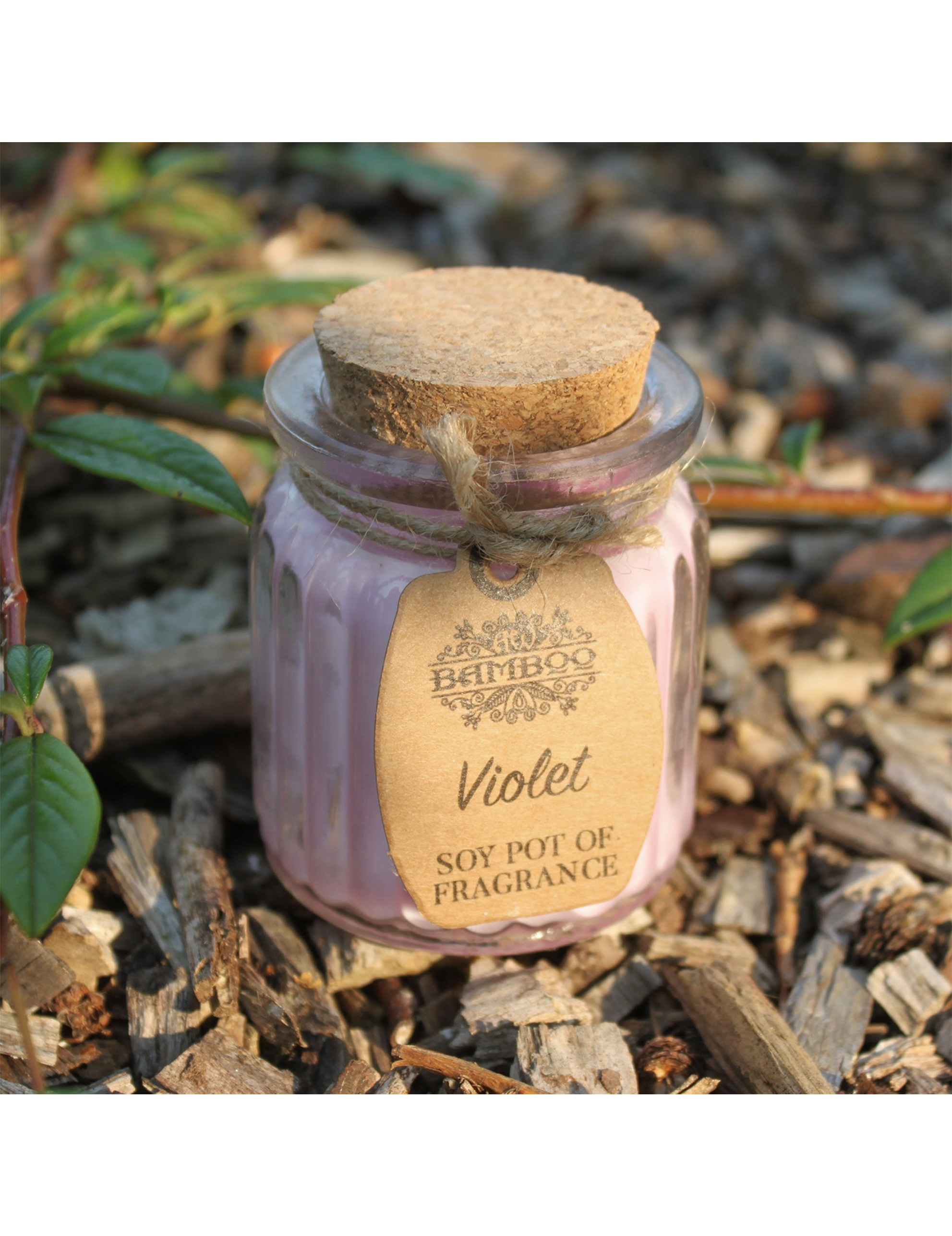 Doftljus i glas – Violett