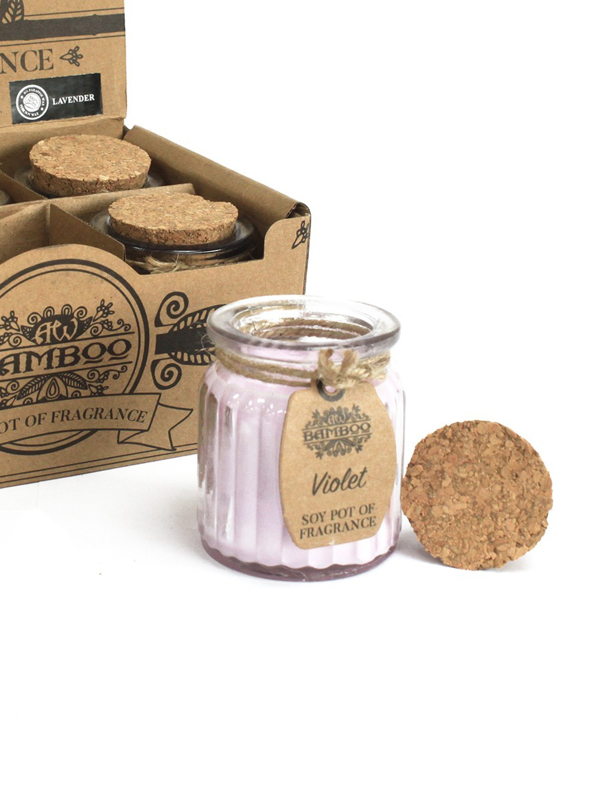 Doftljus i glas – Violett