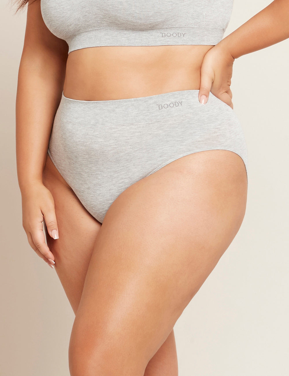 Full Briefs – Ljusgrå Melange