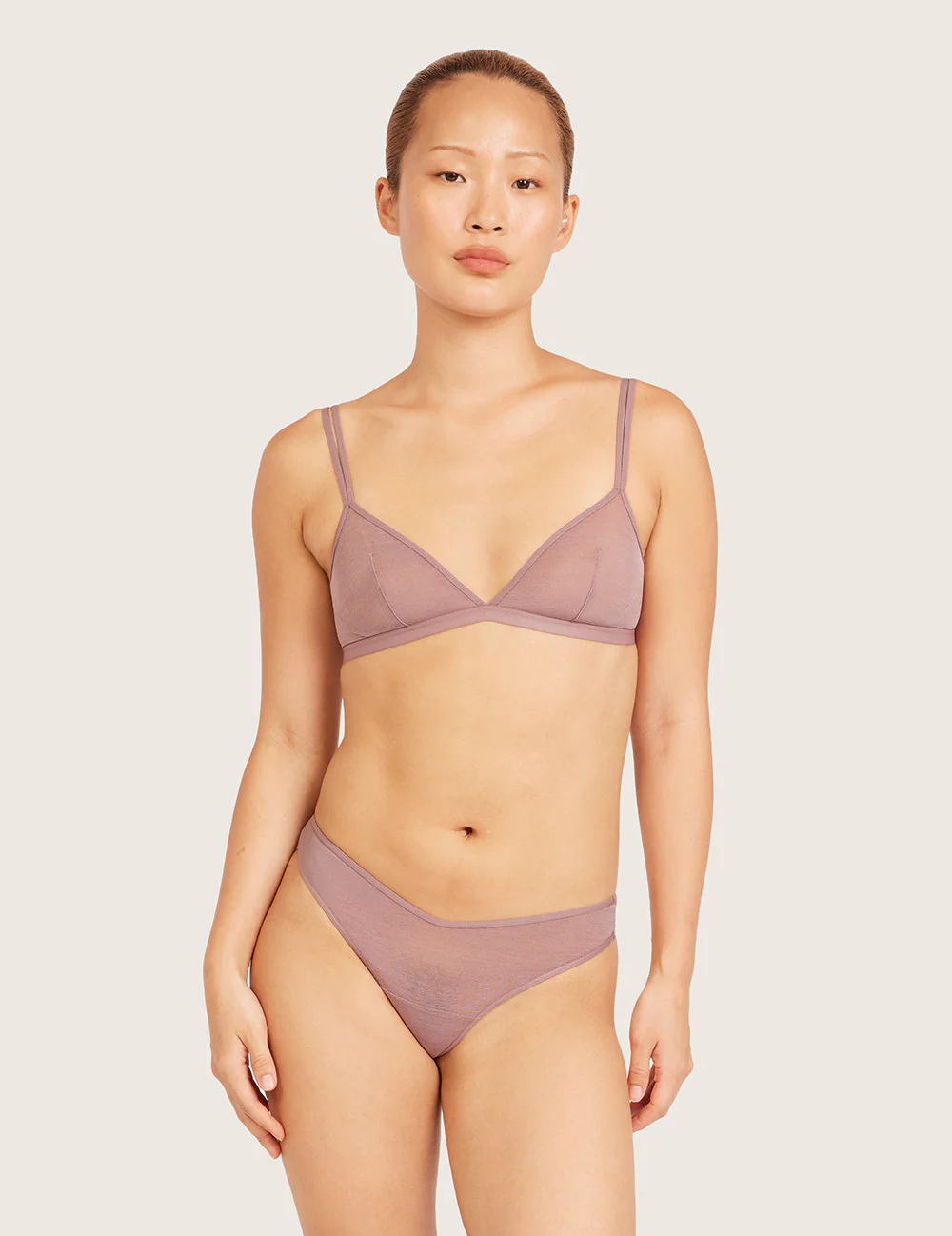 Boody FreeMesh® G-streng i Mauve – pasform på anden model