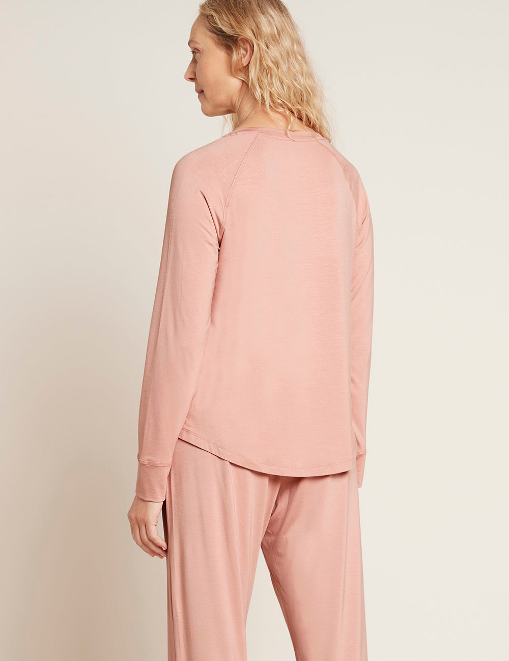 Goodnight Raglan Sleep Top – Dusty Pink