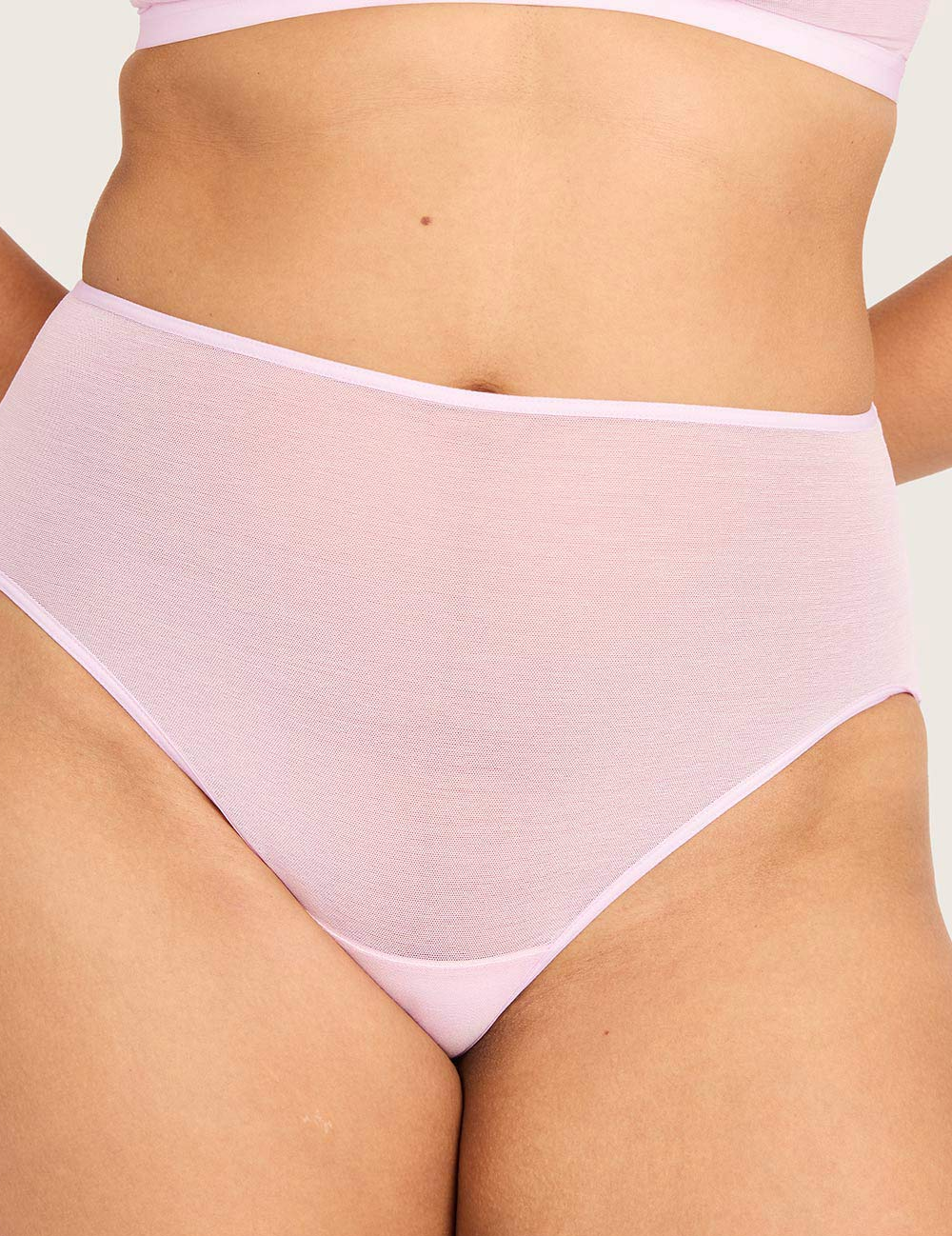 Boody FreeMesh high cut maxi-trusse i Pink Sorbet – billede 10