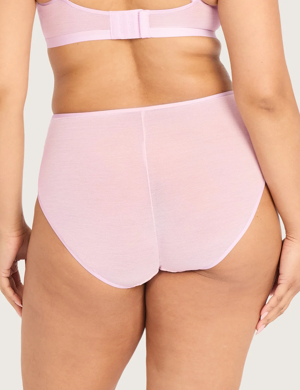 Boody FreeMesh high cut maxi-trusse i Pink Sorbet – billede 8