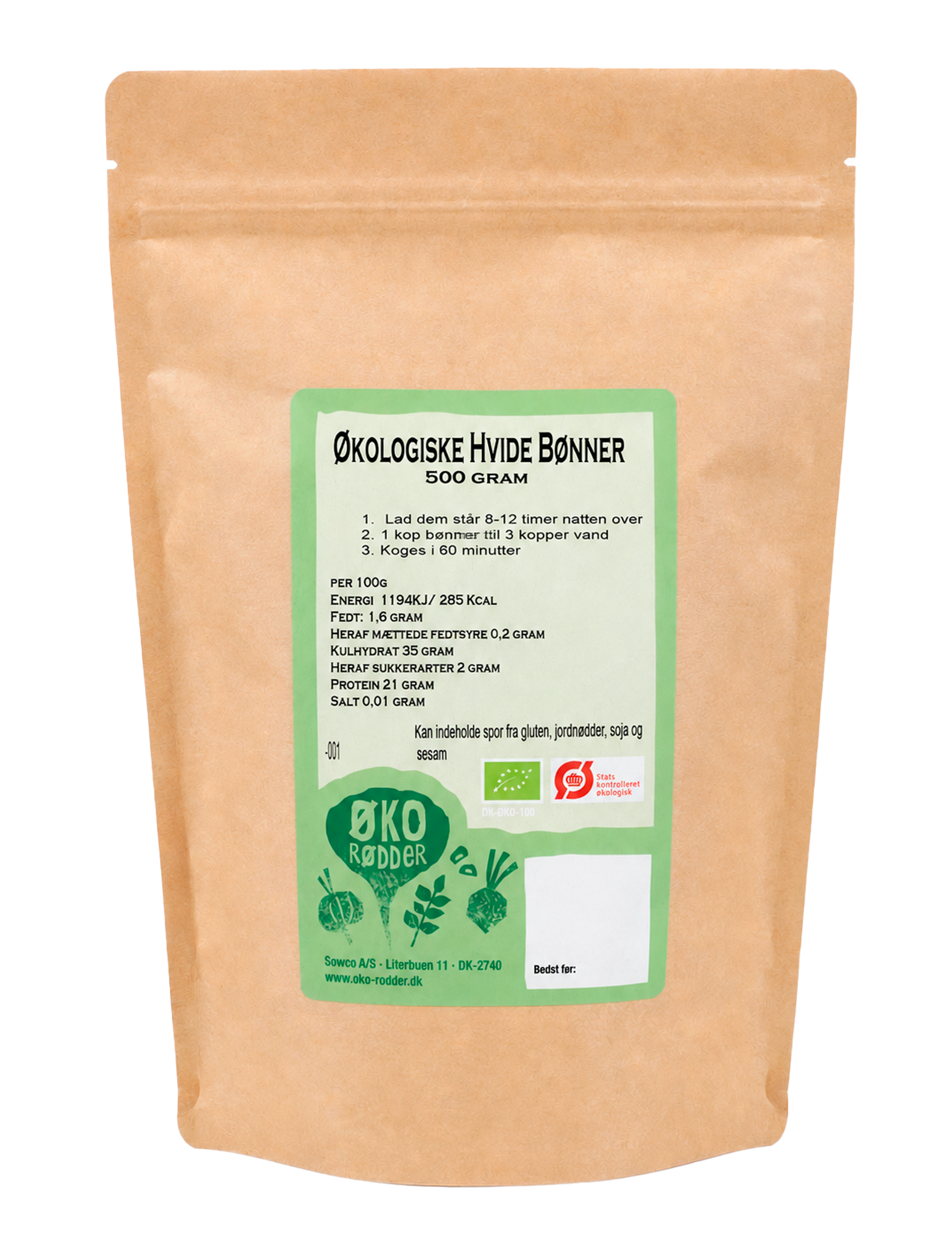 Ekologiska Vita Bönor (500 g)