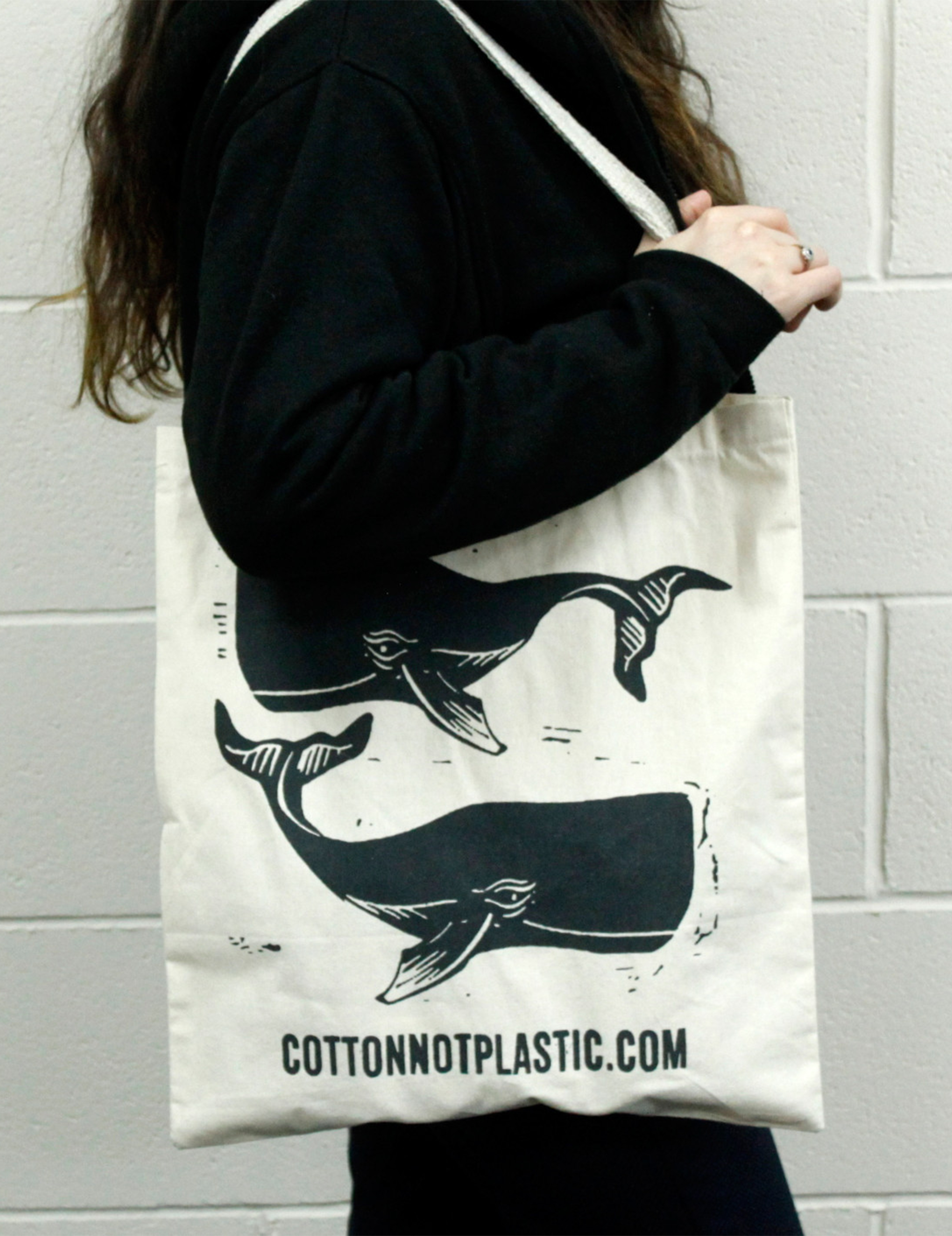 Tote Bag Tygkasse – Whales