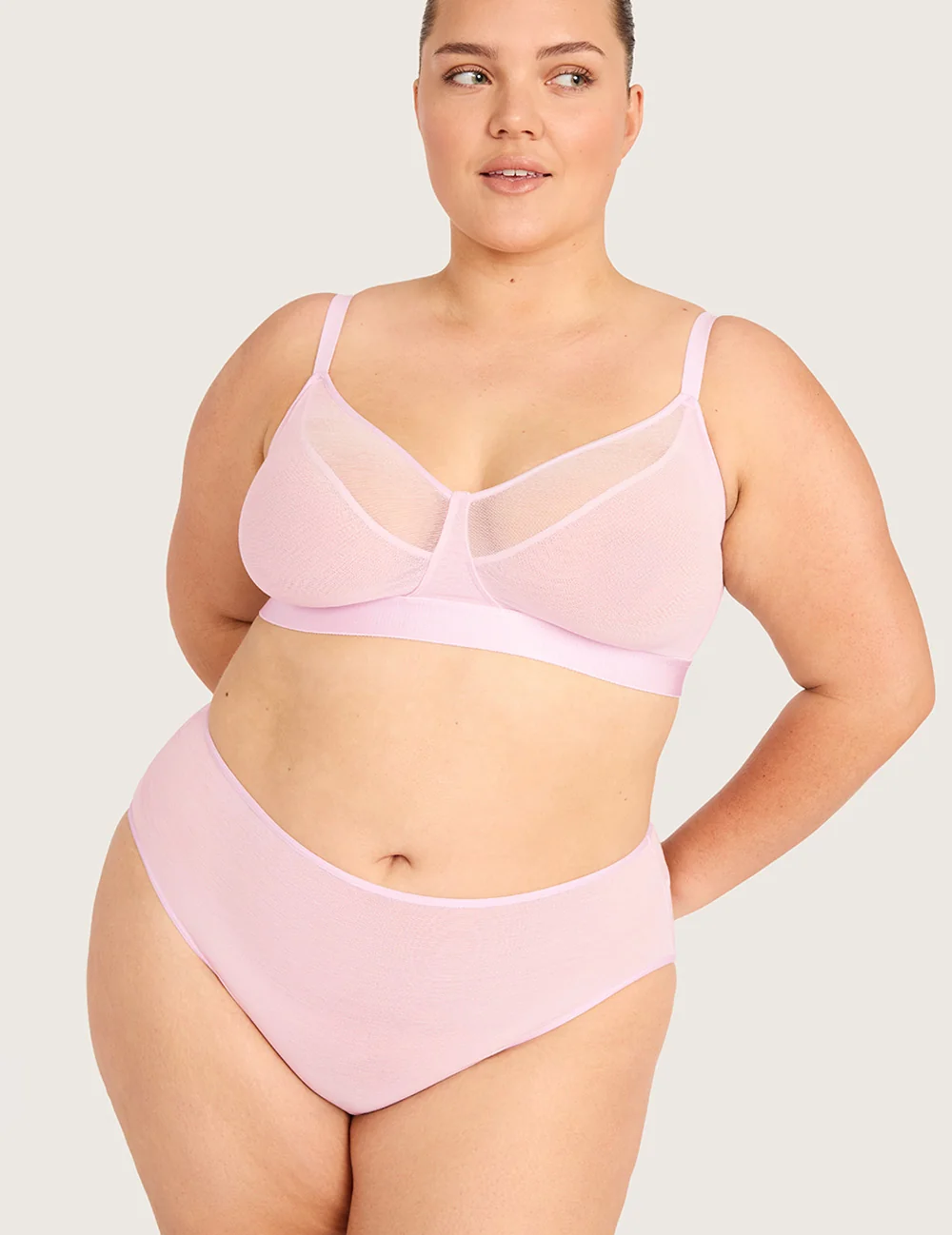 Boody FreeMesh bøjlefri BH i Pink Sorbet – billede 15