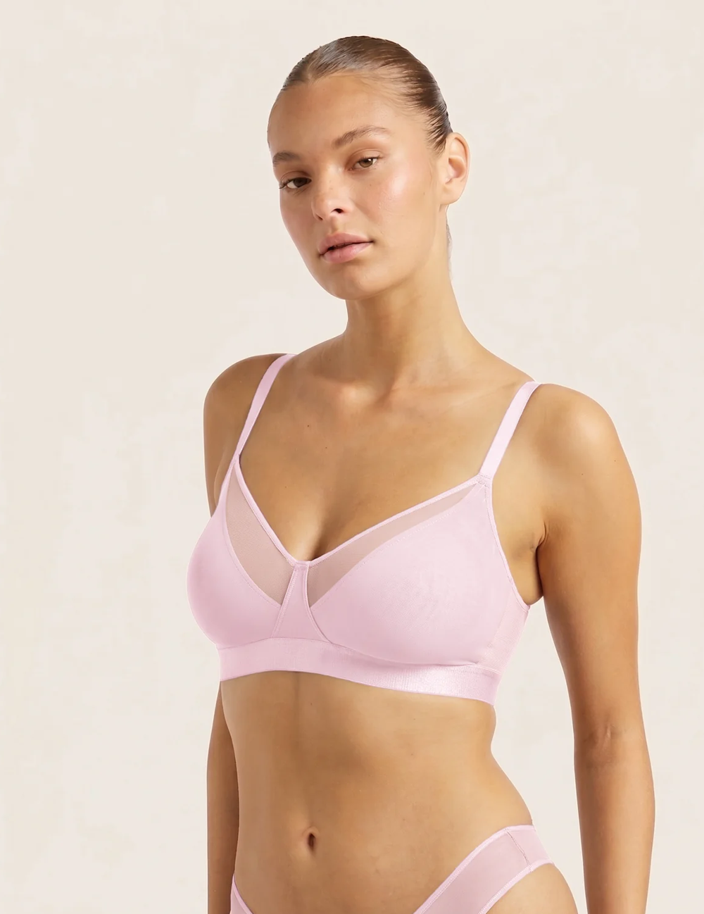 Boody FreeMesh bøjlefri BH i Pink Sorbet – billede 3
